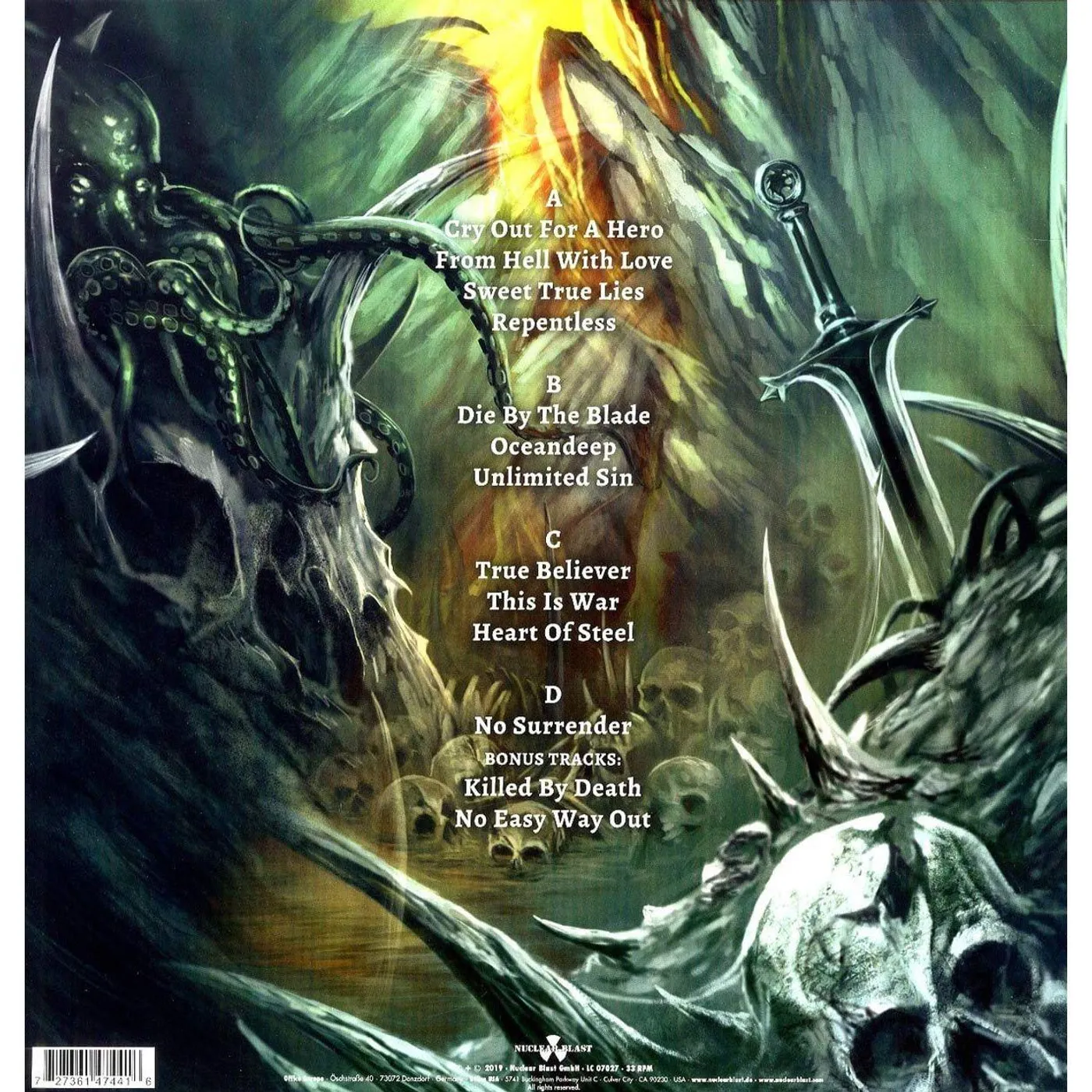 Beast In Black From Hell With Love (2LP/Black) Vinyl Record