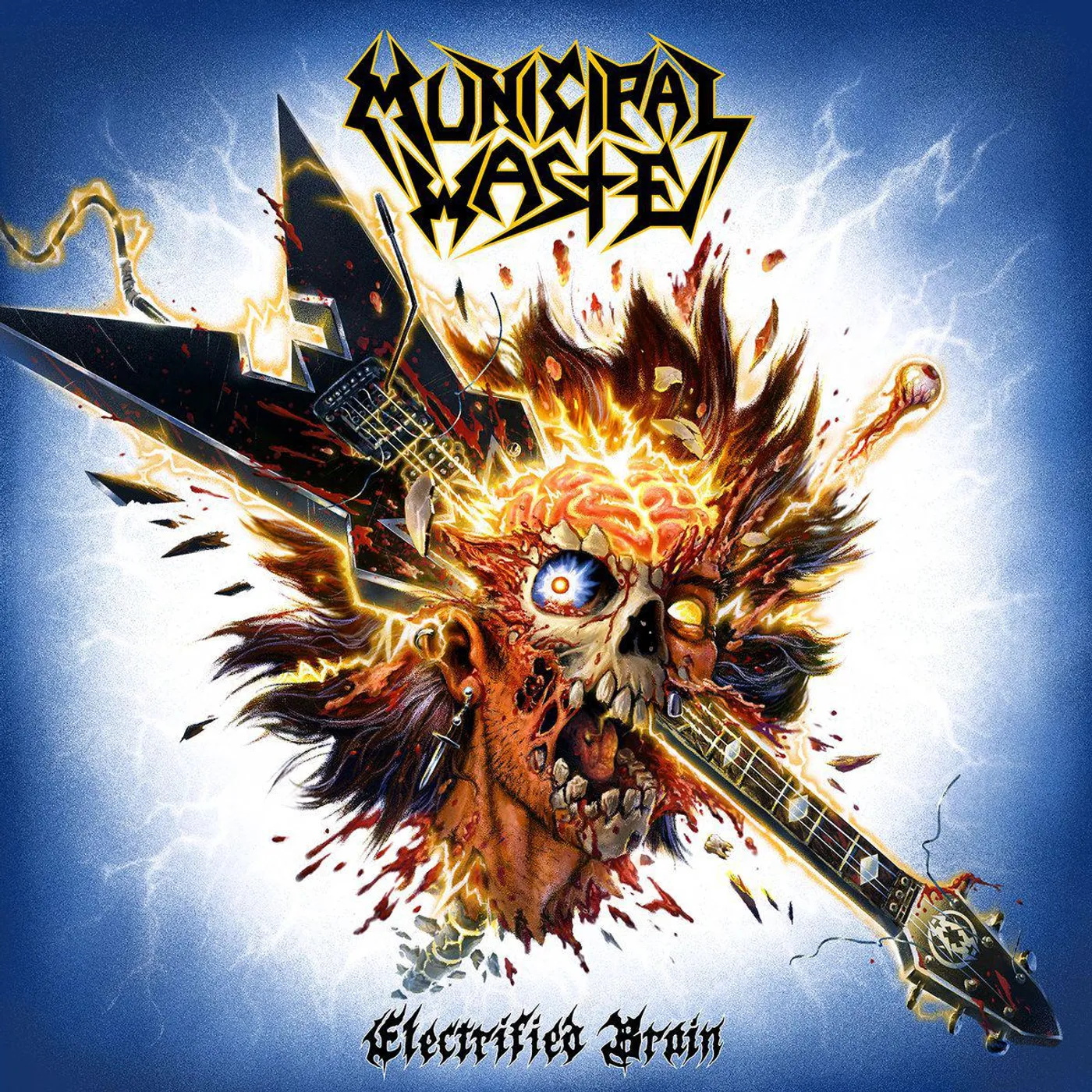 Municipal Waste Electrified Brain - Yellow Vinyl Record