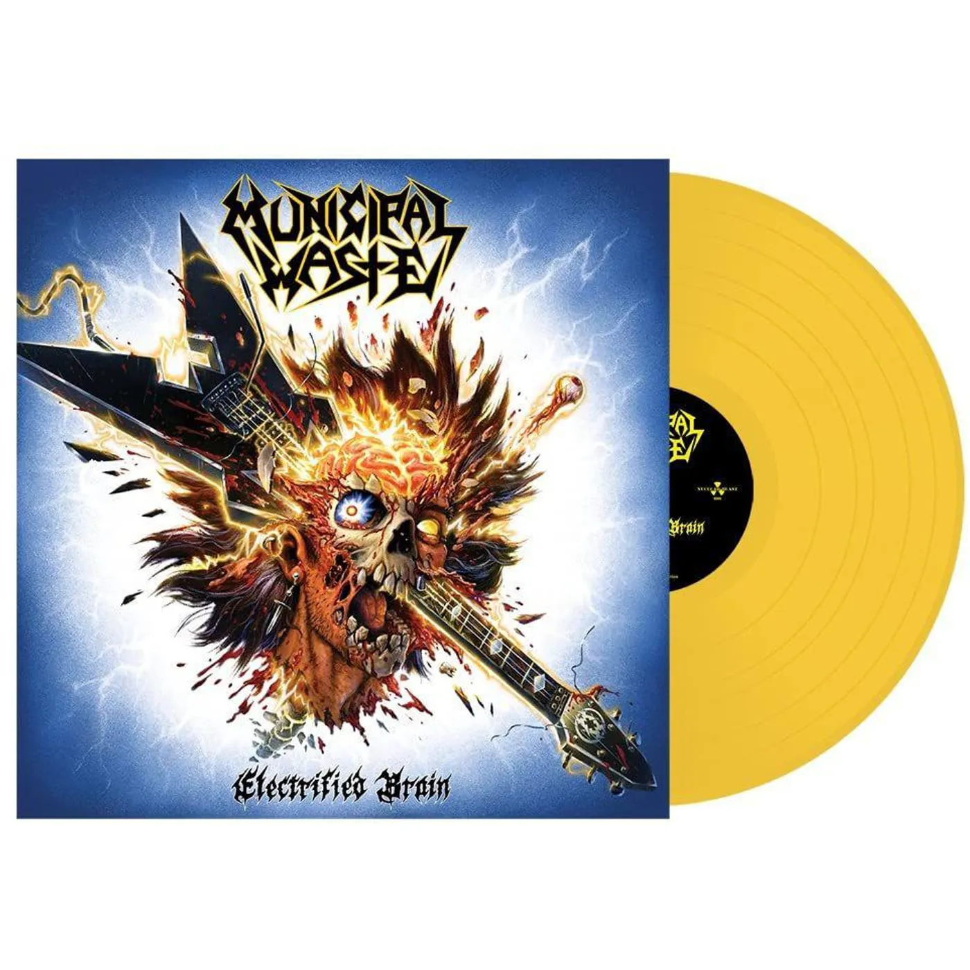 Municipal Waste Electrified Brain - Yellow Vinyl Record