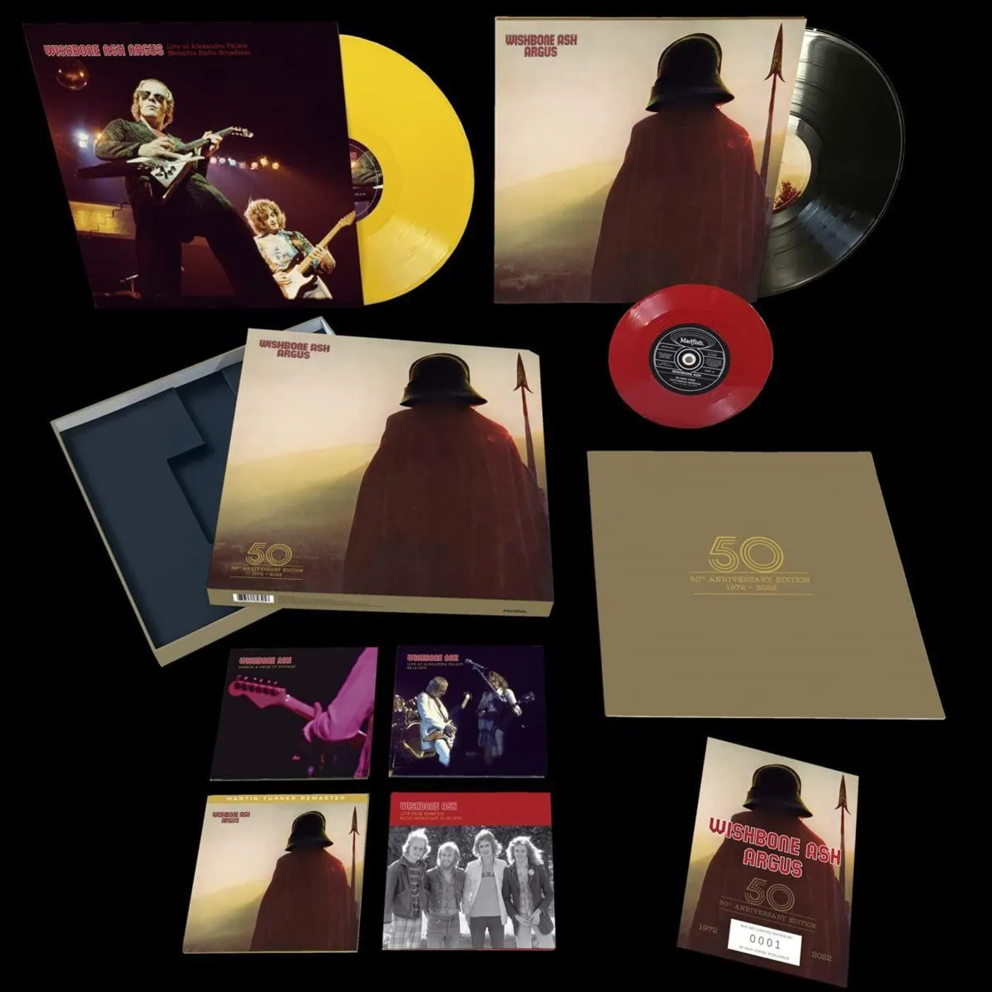 Wishbone Ash Argus - 50th Anniversary Edition 1972-2022 (3CD/2LP/DVD/7"/48pg Book/Box Set) Vinyl Record