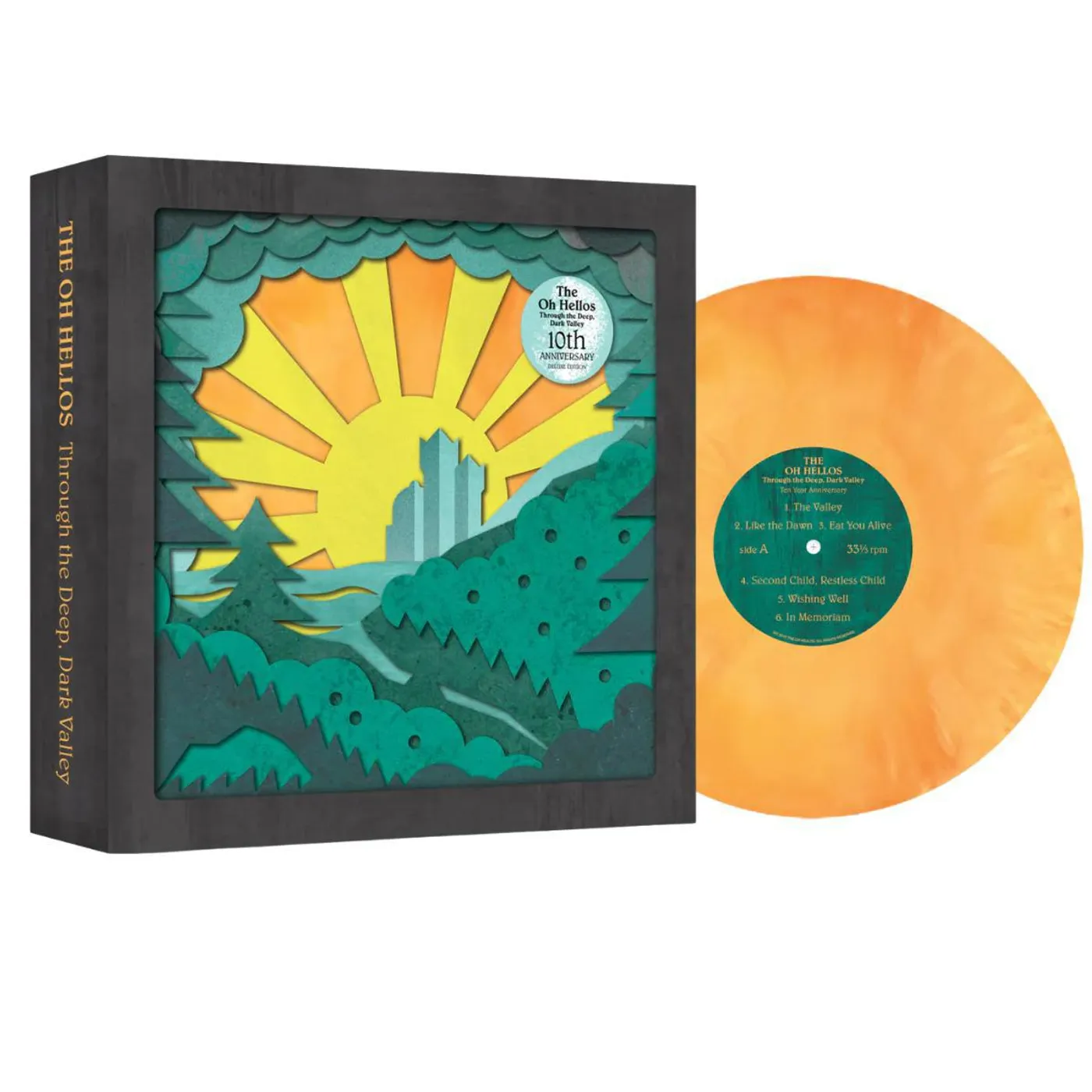 The Oh Hellos Through The Deep, Dark Valley - Orange/Yellow Vinyl Record