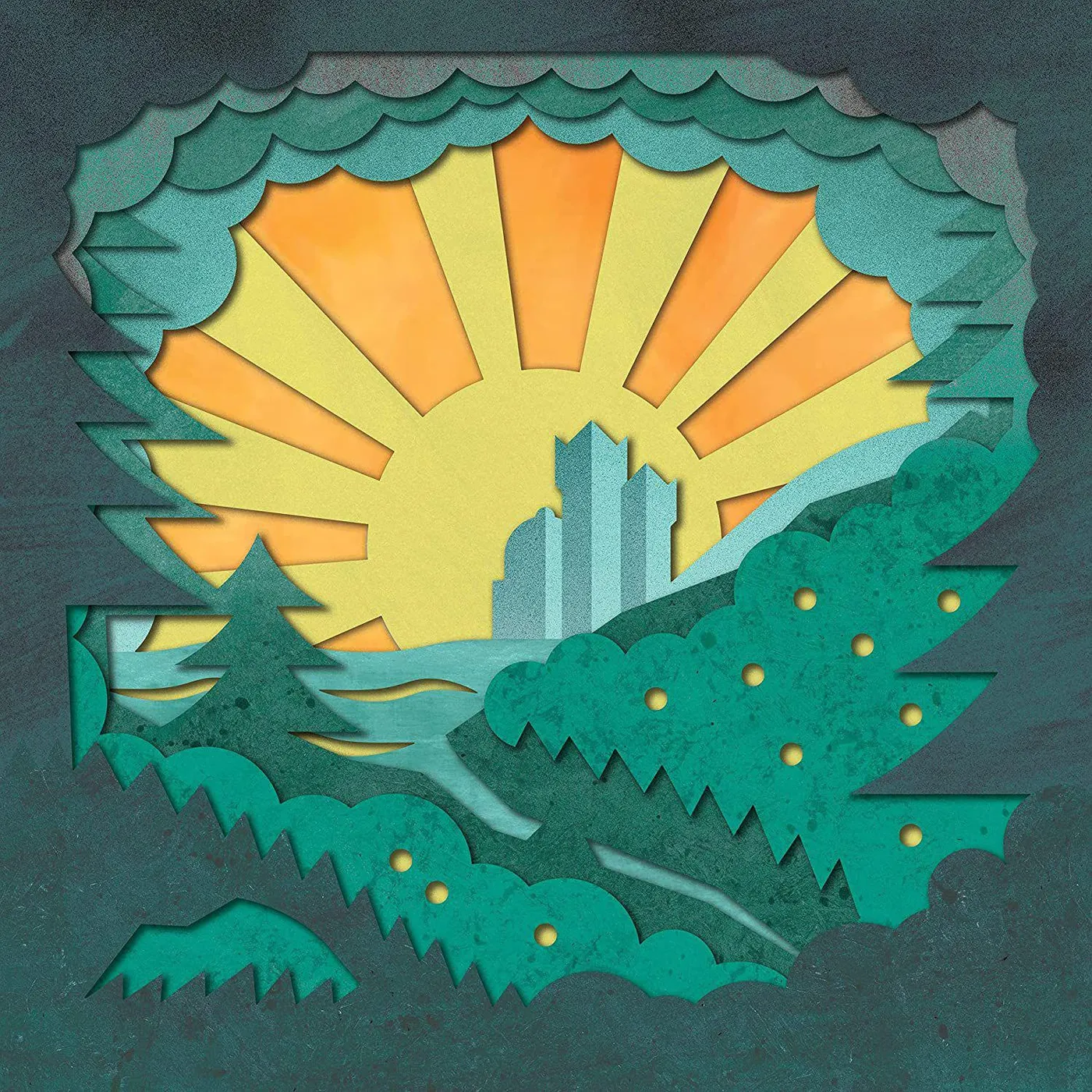 The Oh Hellos Through The Deep, Dark Valley - Orange/Yellow Vinyl Record