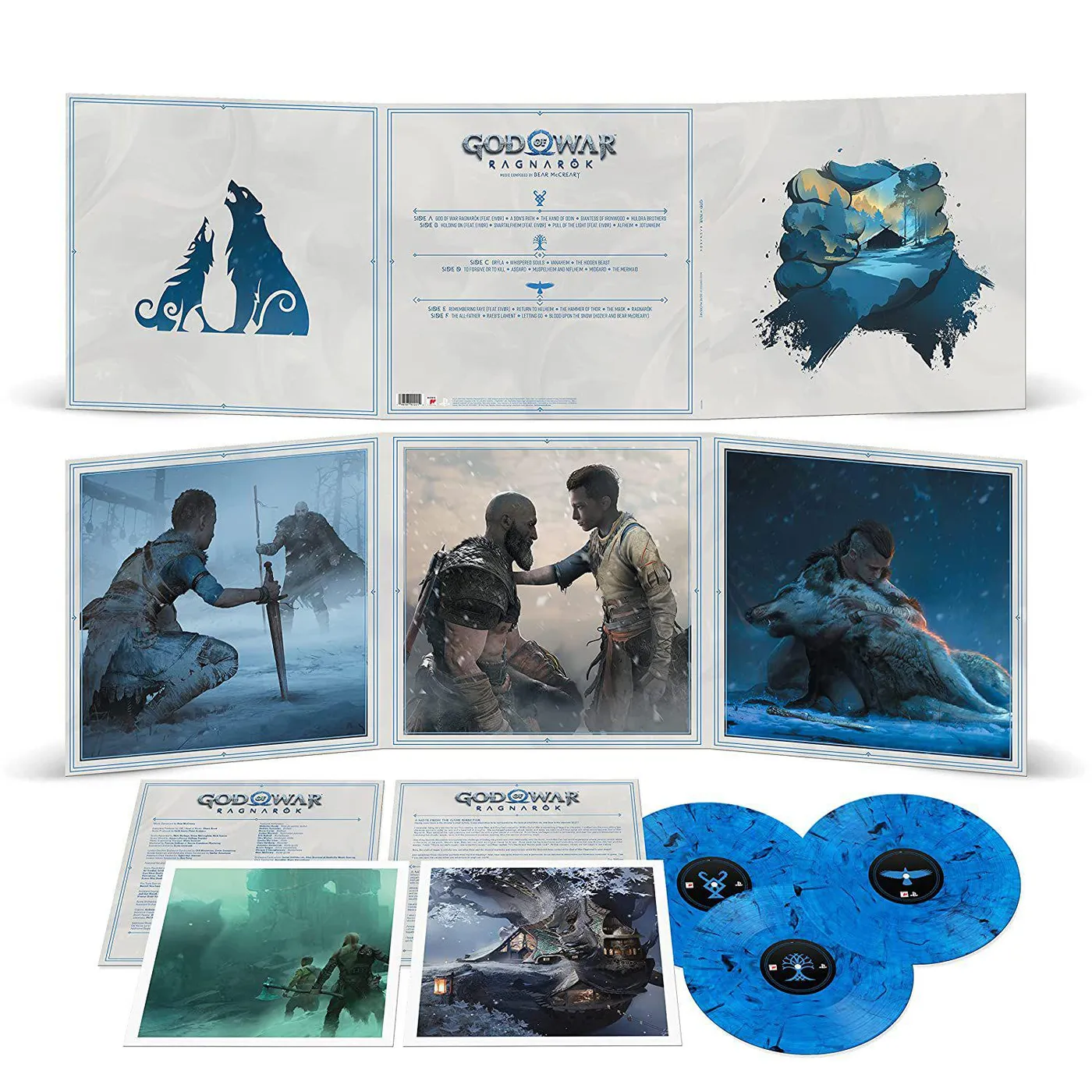 Bear McCreary God Of War Ragnarok - Original Soundtrack 3LP (Blue Smoke) Vinyl Record