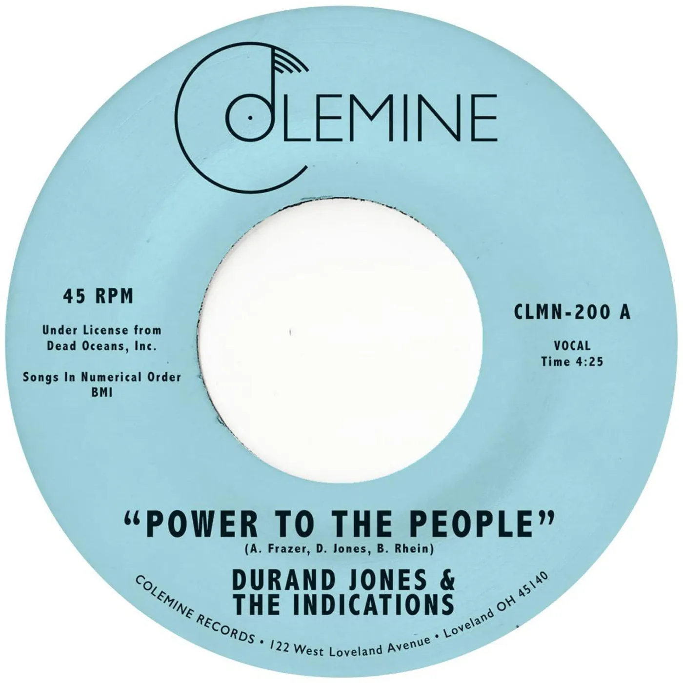 Durand Jones & The Indications POWER TO THE PEOPLE Vinyl Record