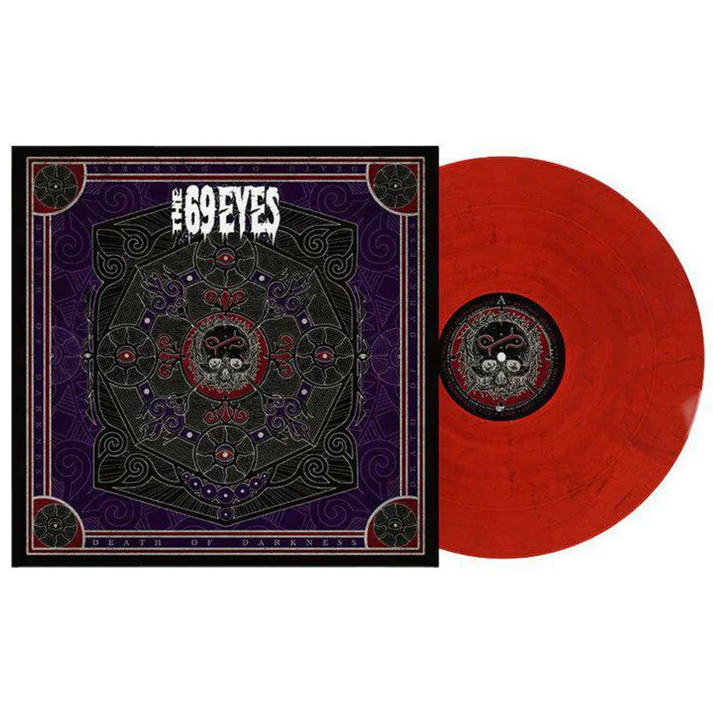 The 69 Eyes Death of Darkness (Blood Red Marbled) Vinyl Record