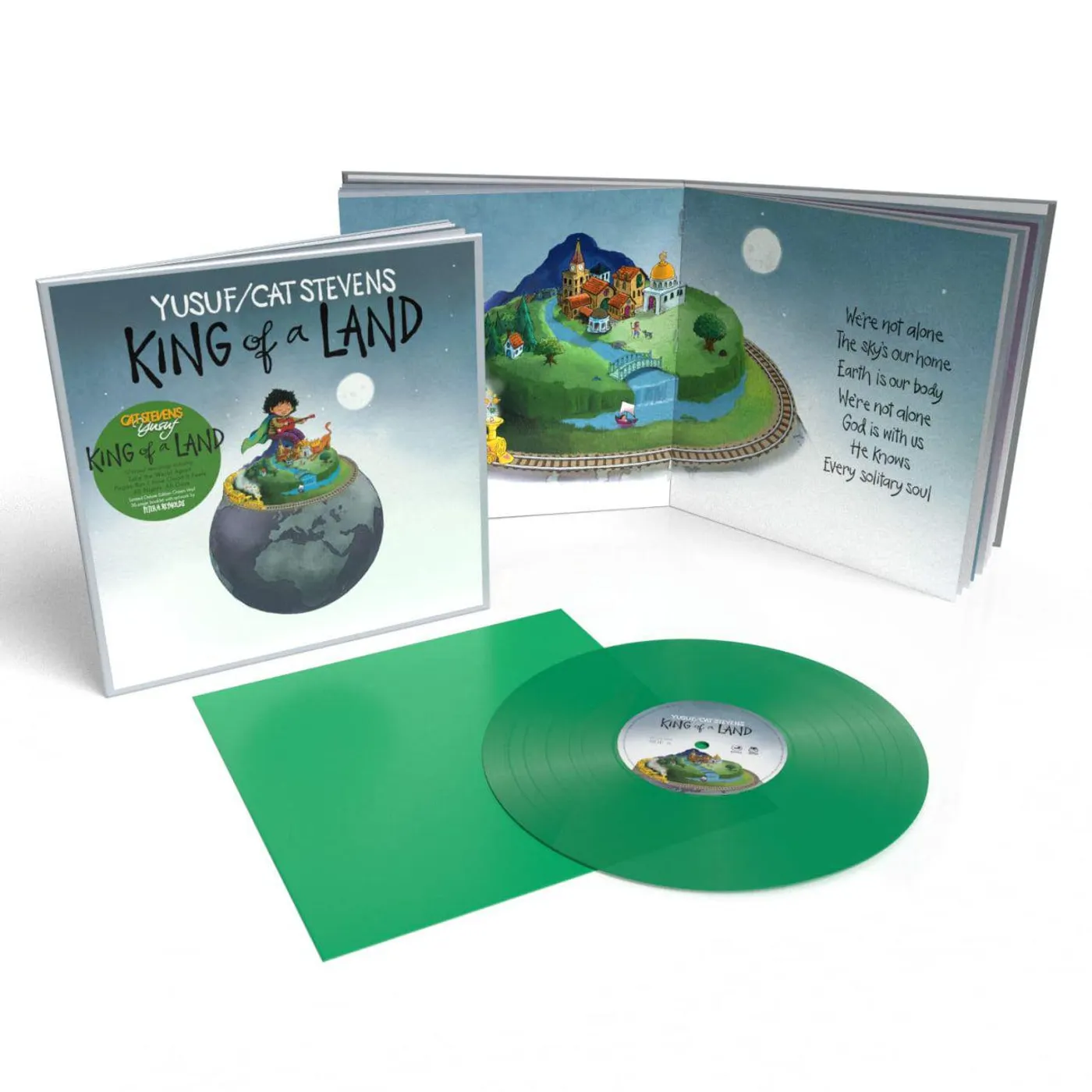 Yusuf / Cat Stevens King Of A Land (36 Page Booklet / Green) Vinyl Record