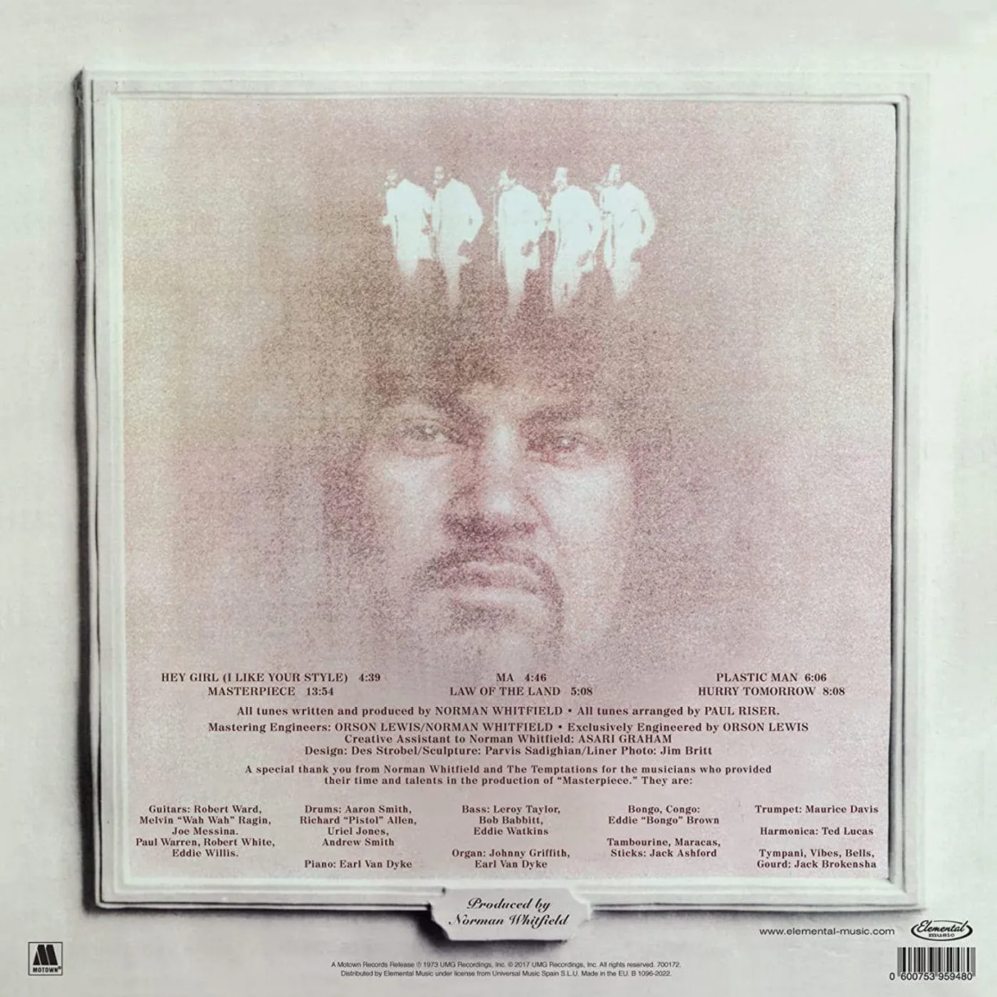 The Temptations Masterpiece (Limited Edition/180g) Vinyl Record