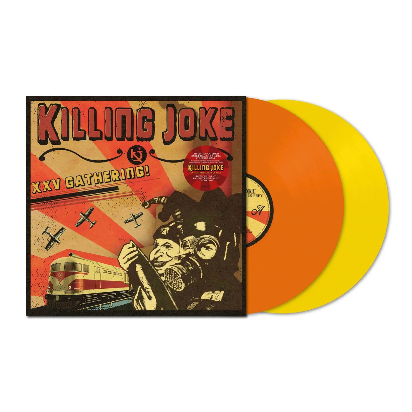 Killing Joke XXV Gathering: Let Us Prey (2LP/Orange & Yellow) Vinyl Record