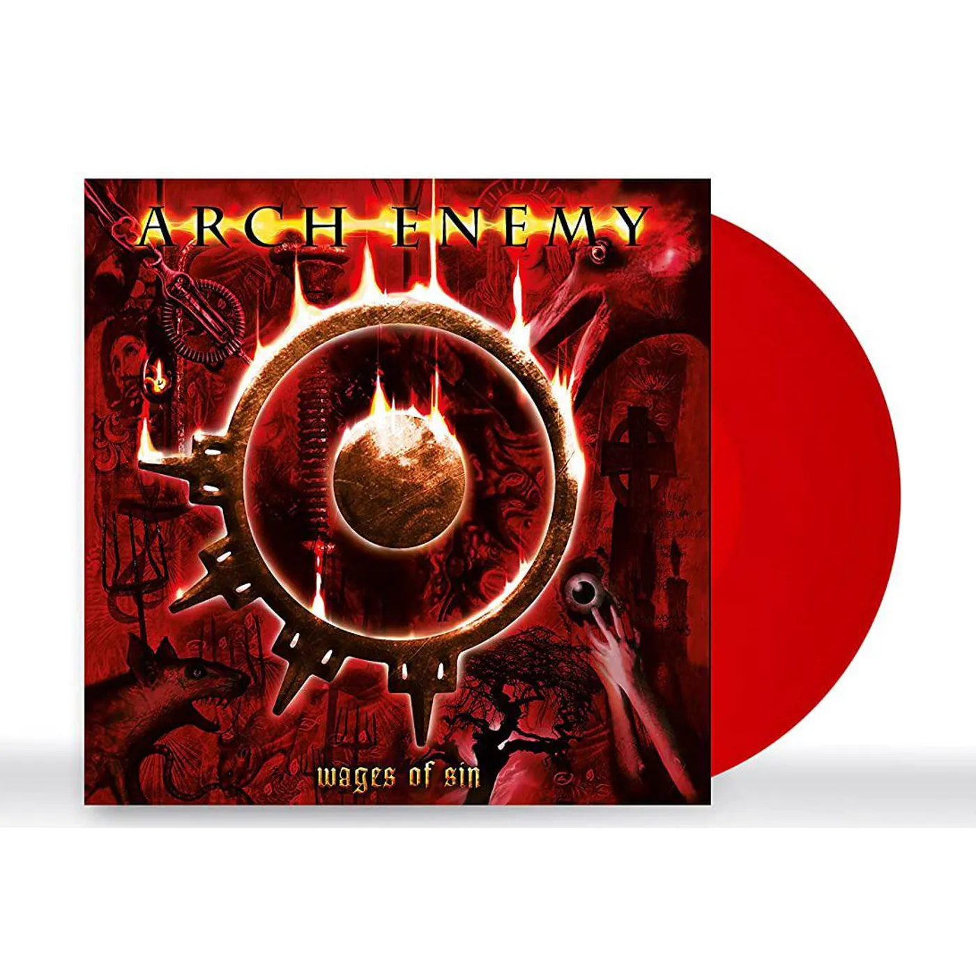 Arch Enemy Wages Of Sin (Red) Vinyl Record