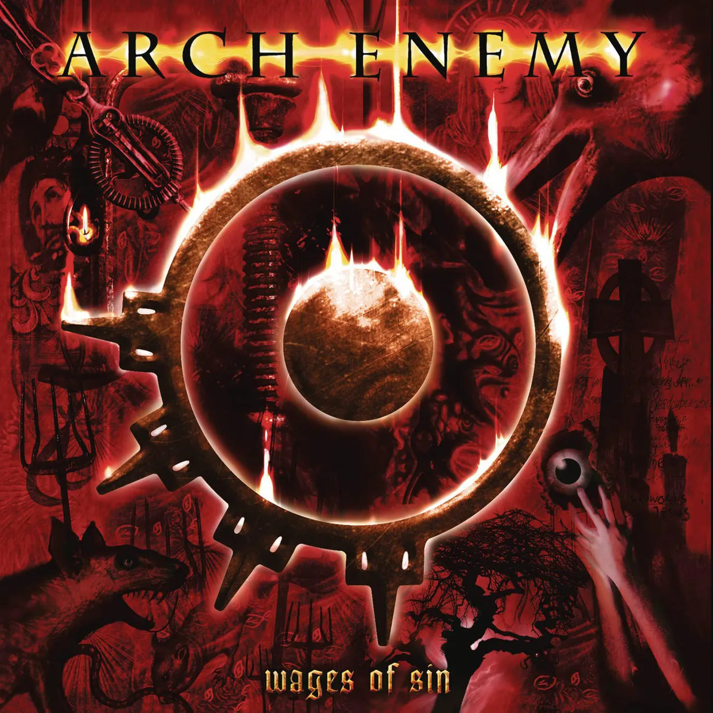 Arch Enemy Wages Of Sin (Red) Vinyl Record