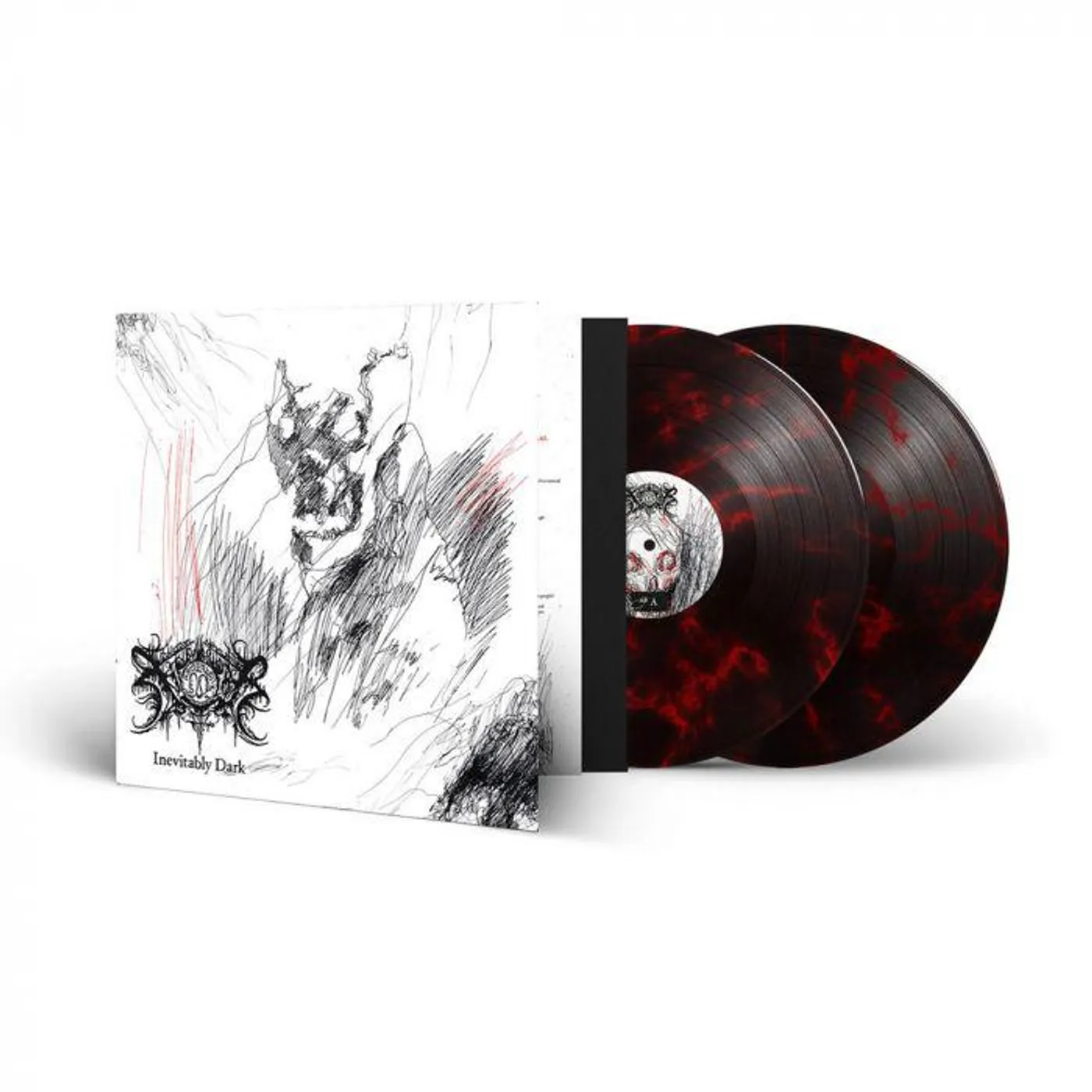 Xasthur Inevitably Dark (Red/Black Marble) Vinyl Record