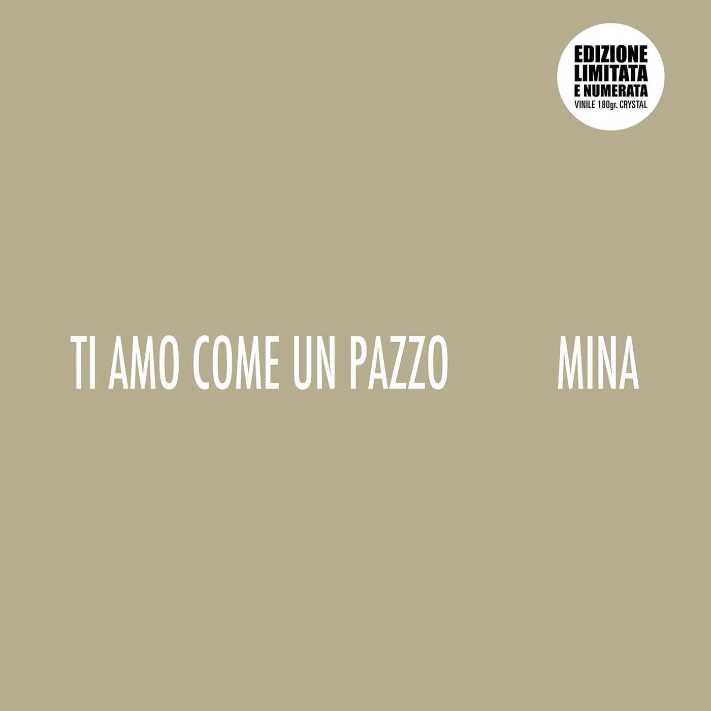 Mina Ti amo come un pazzo Vinyl Record