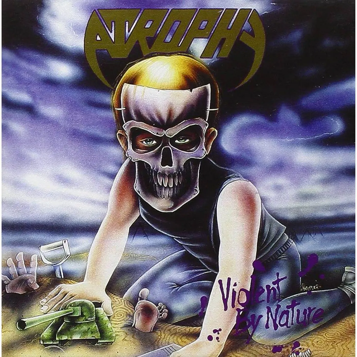 Atrophy Violent By Nature (Green) Vinyl Record