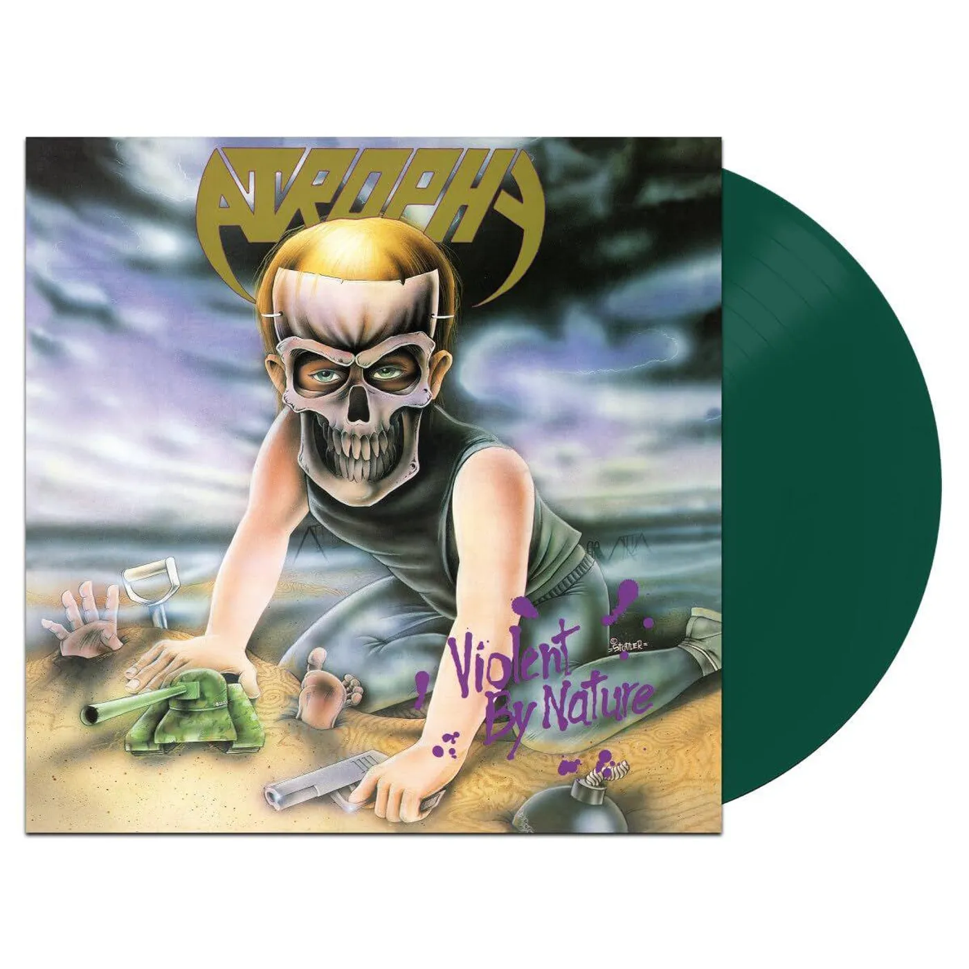 Atrophy Violent By Nature (Green) Vinyl Record