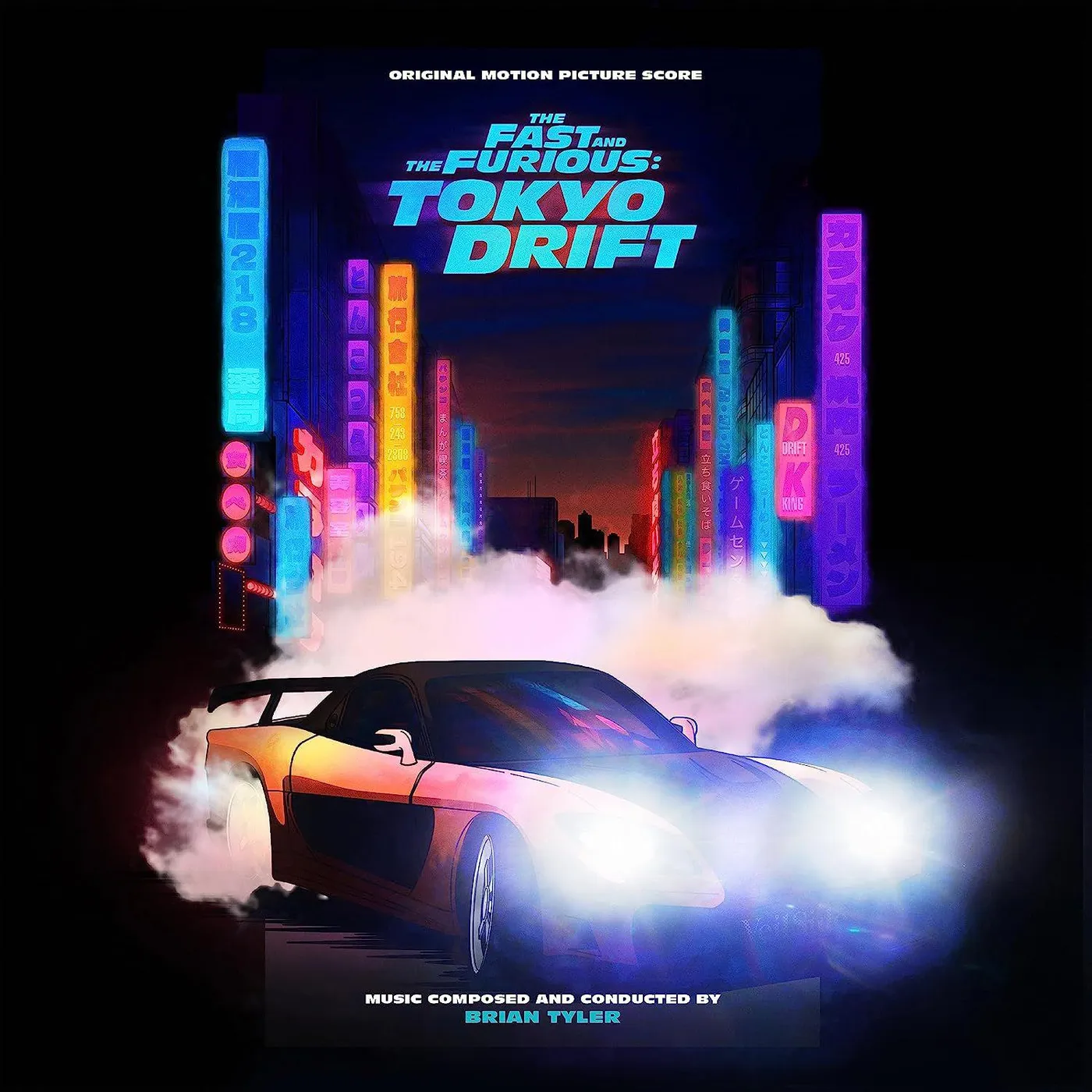 Brian Tyler Fast And The Furious: Tokyo Drift (Original Score/Orange/Black) Vinyl Record