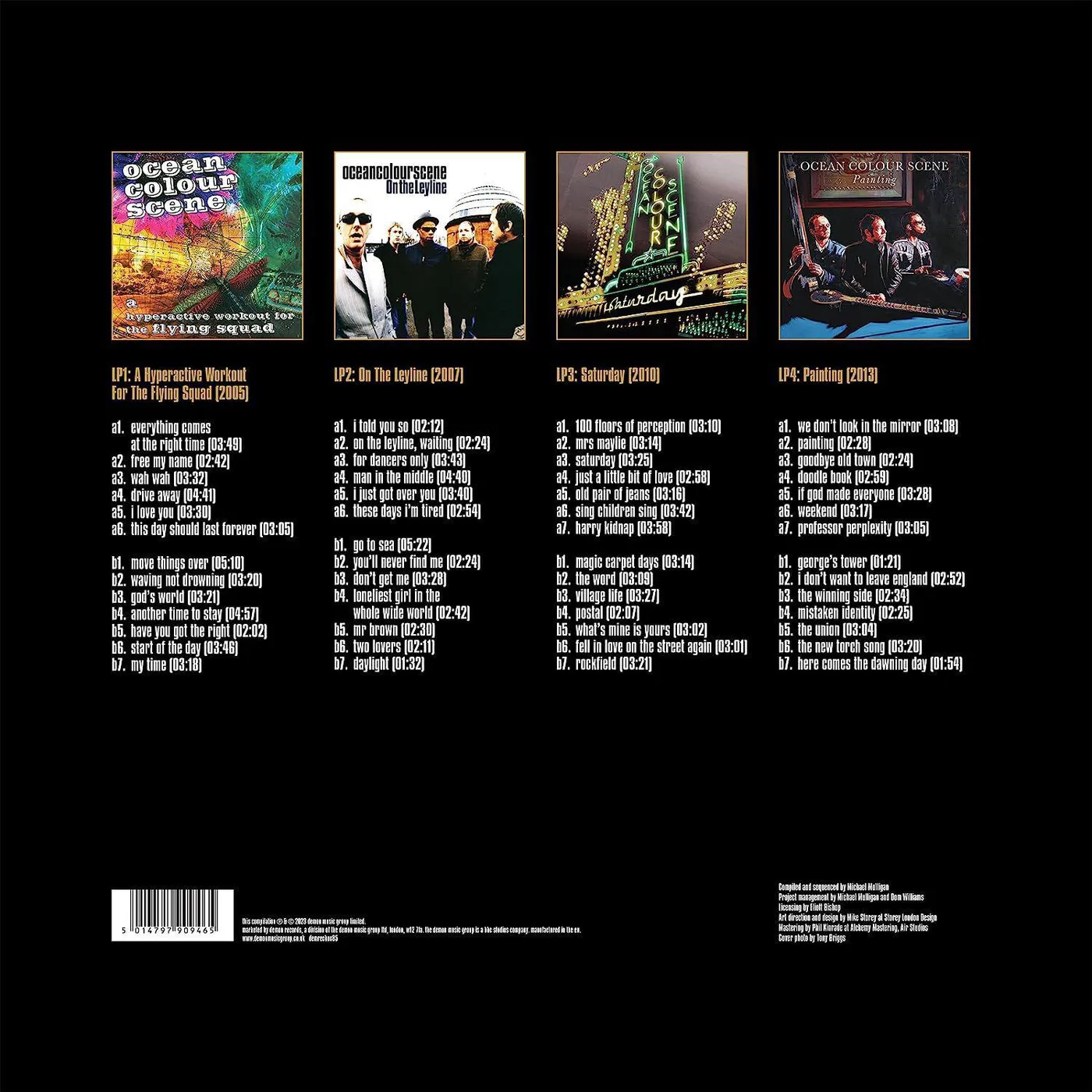 Ocean Colour Scene Yesterday Today 2005-2013 (4LP/Colored Boxset with Autographed Print) Vinyl Record