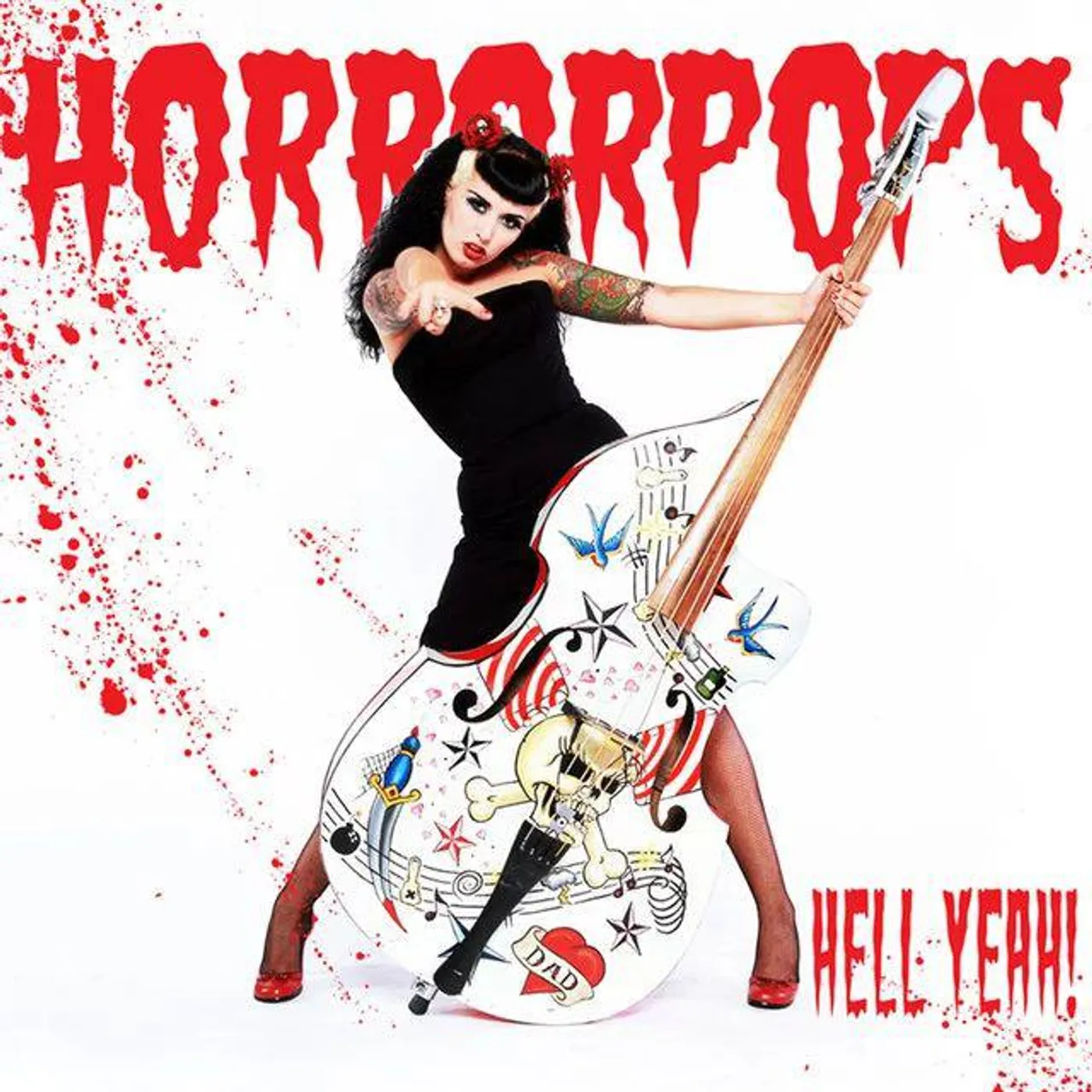 Horrorpops Hell Year! (Zia) White W/Red & Black Splatter Vinyl Record