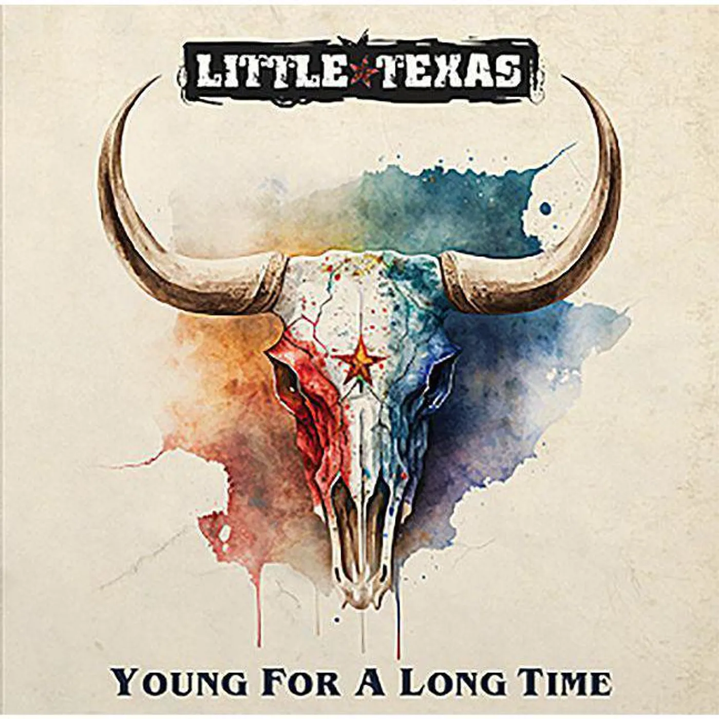 Little Texas Young For A Long Time - Red Marble Vinyl Record