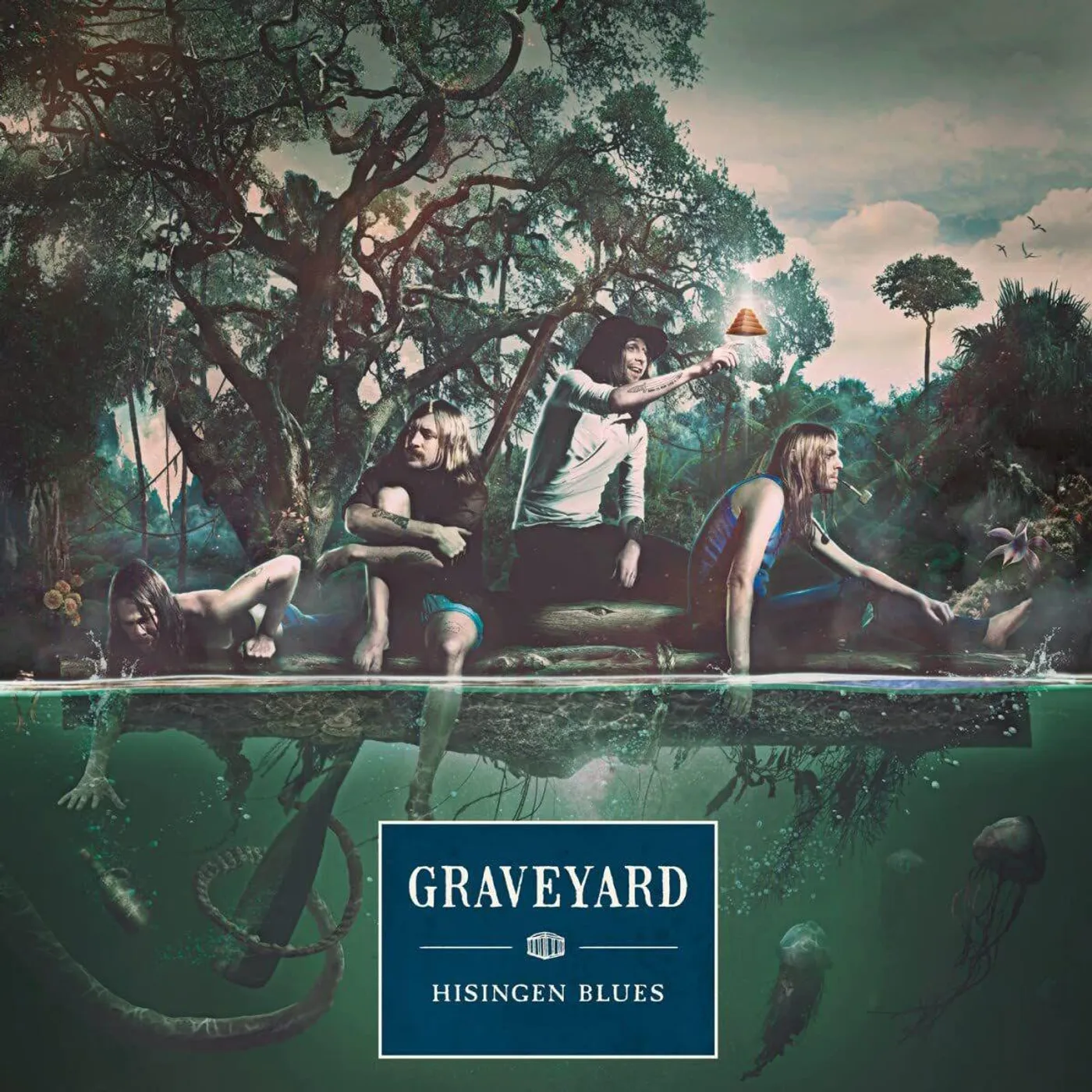 Graveyard Hisingen Blues (Opaque Marble) Vinyl Record