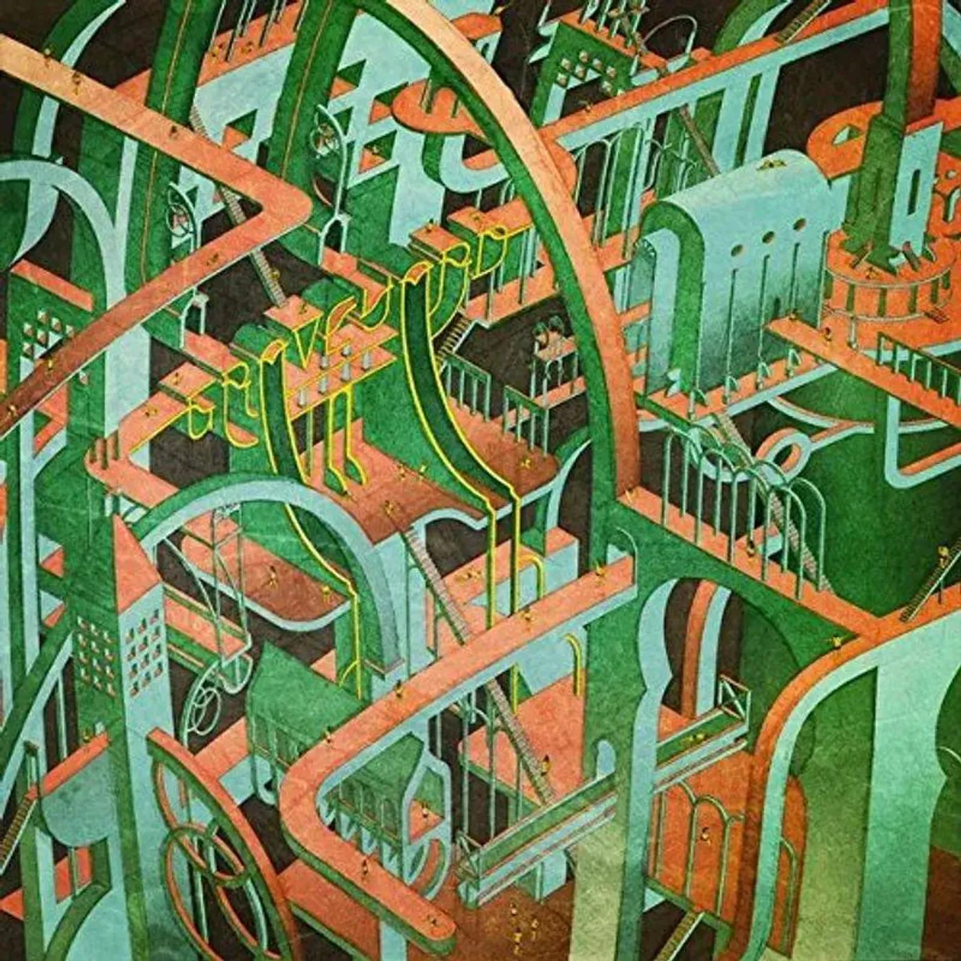 Graveyard Innocence & Decadence - Green & Orange Split Vinyl Record