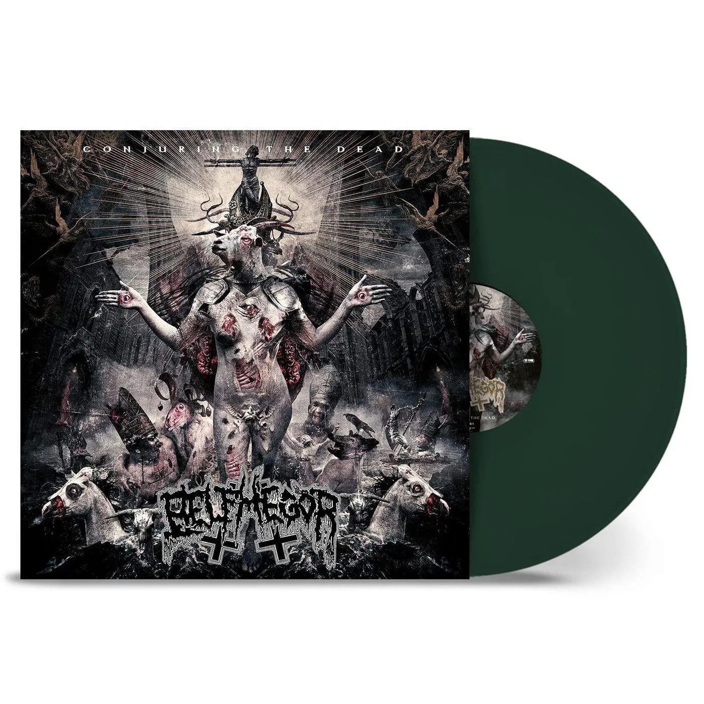 Belphegor Conjuring The Dead - Dark Green Vinyl Record