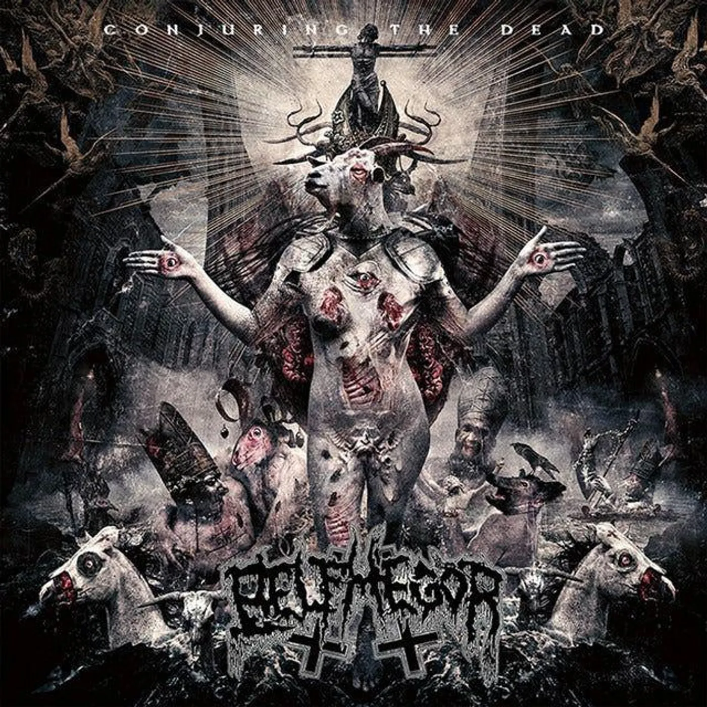 Belphegor Conjuring The Dead - Dark Green Vinyl Record