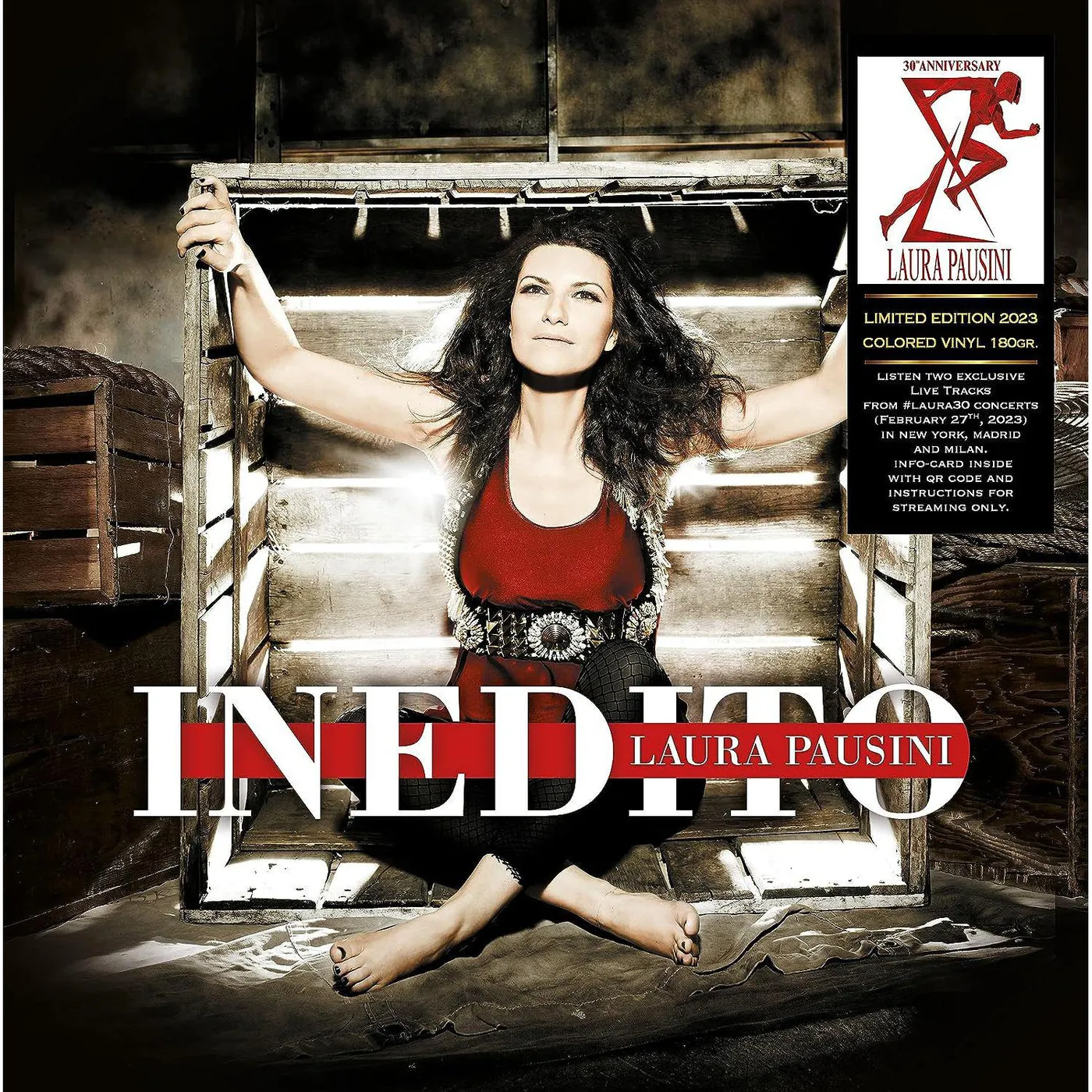 Laura Pausini Inedito (180g/Transparent Red) Vinyl Record