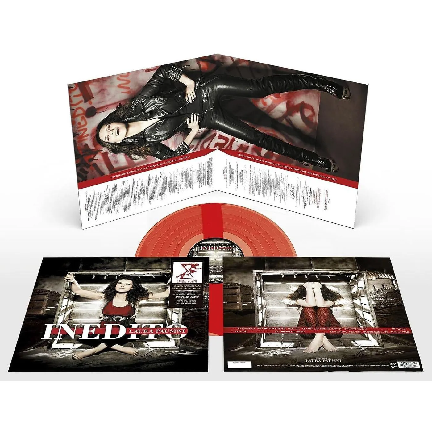 Laura Pausini Inedito (180g/Transparent Red) Vinyl Record