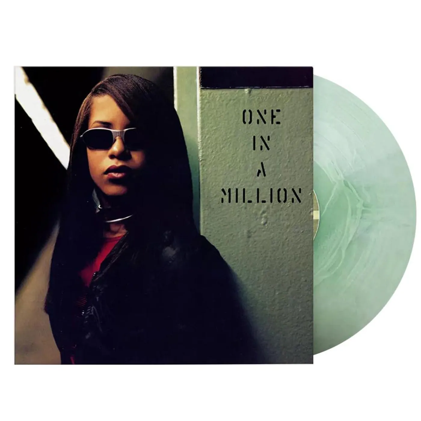 Aaliyah One In A Million (Milky White & Green Galaxy) Vinyl Record