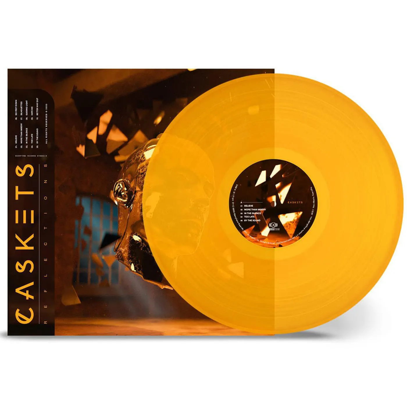Caskets Reflections - Transparent Orange Vinyl Record