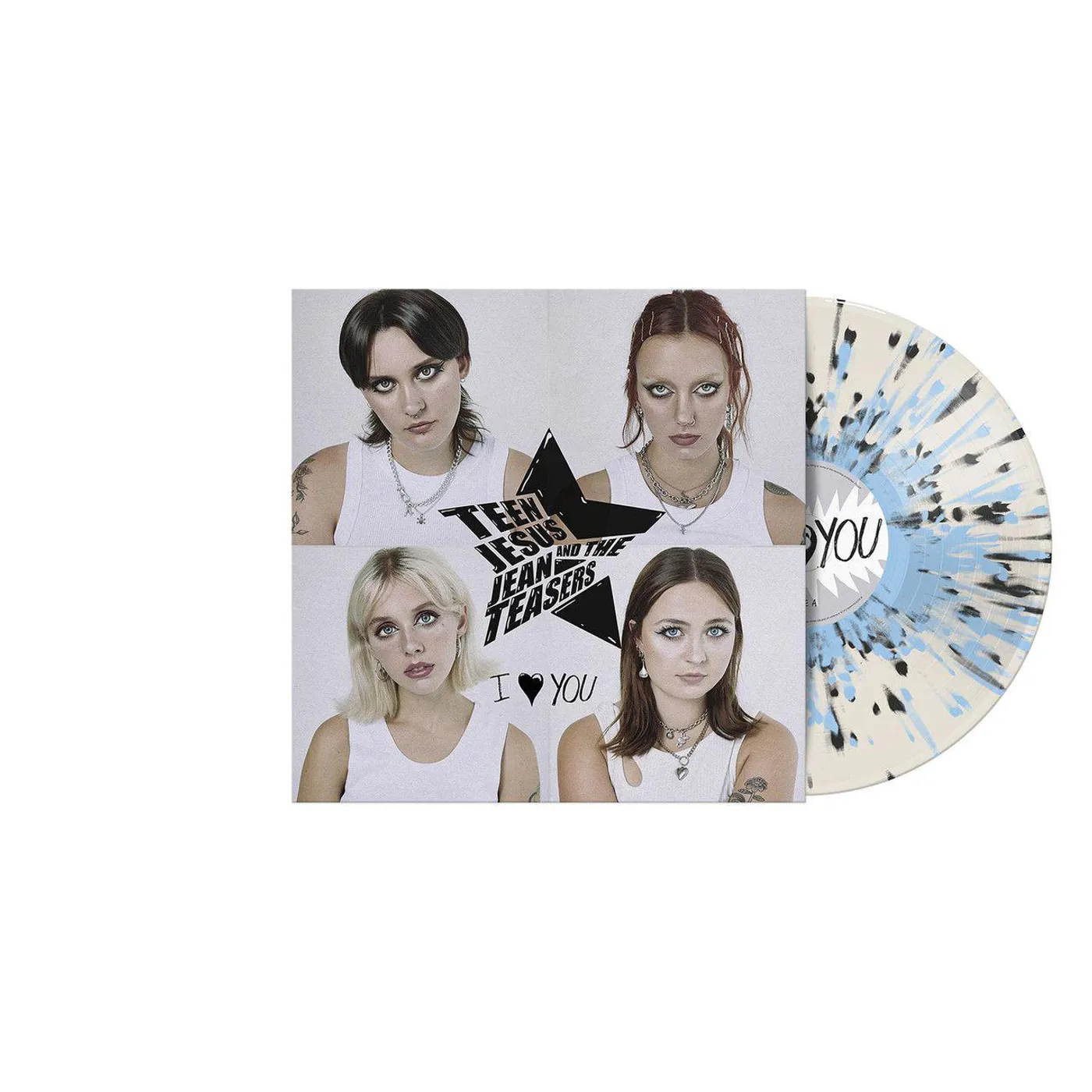 Teen Jesus and the Jean Teasers I Love You (Cloudy Clear Black Splatter Vinyl Record)