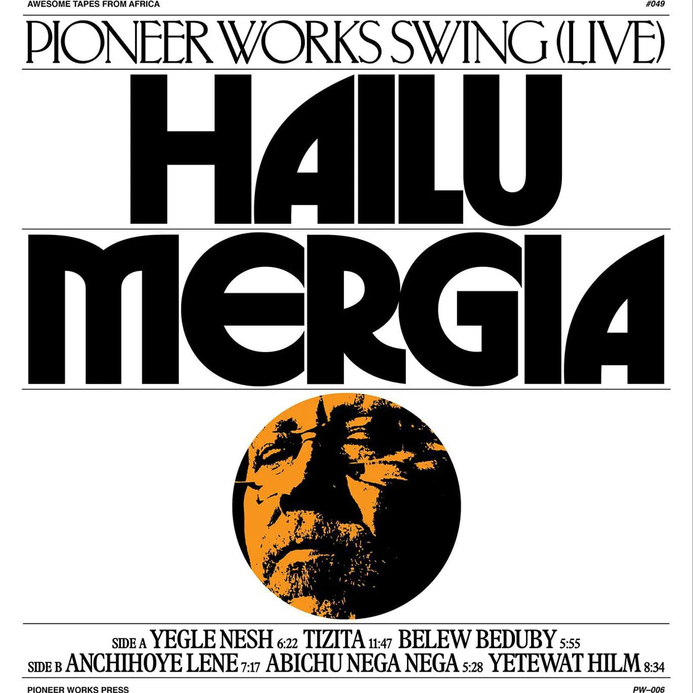 Hailu Mergia Pioneer Works Swing (Live) Vinyl Record