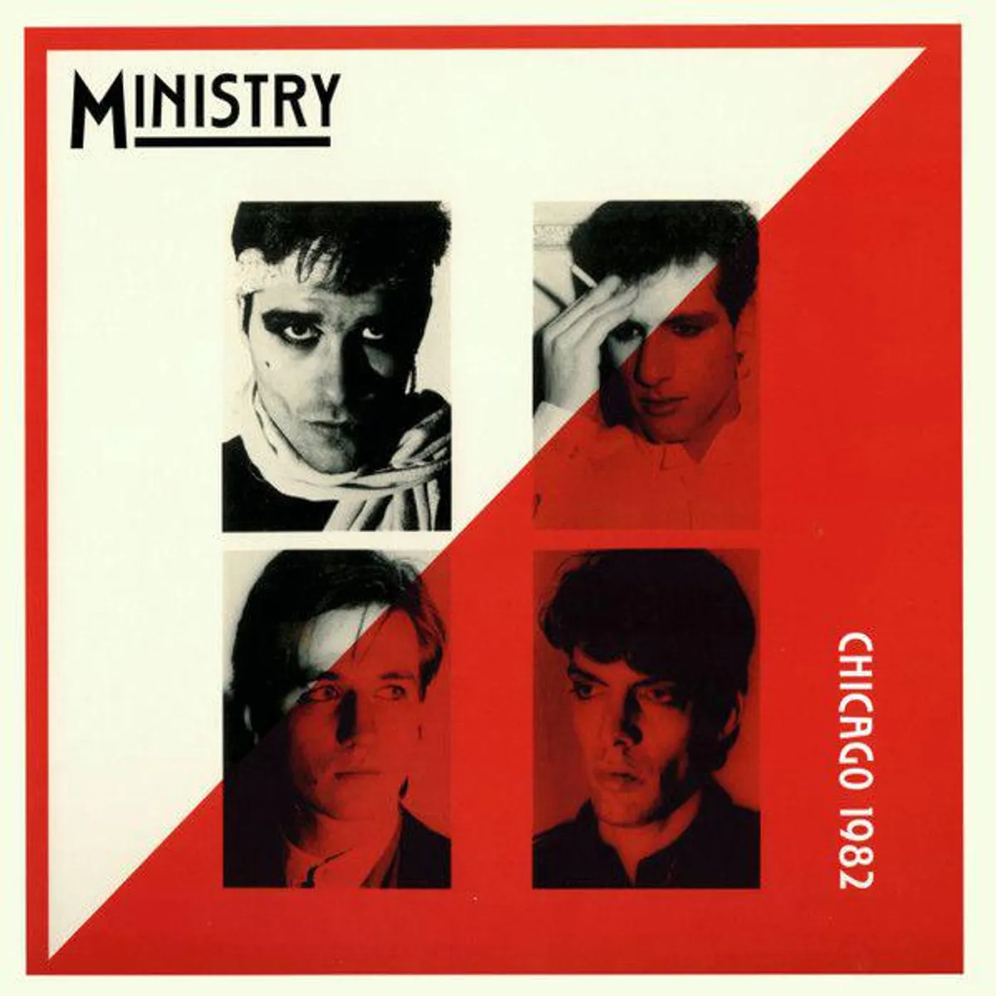 Ministry Chicago/detroit 1982 - Red Marble Vinyl Record