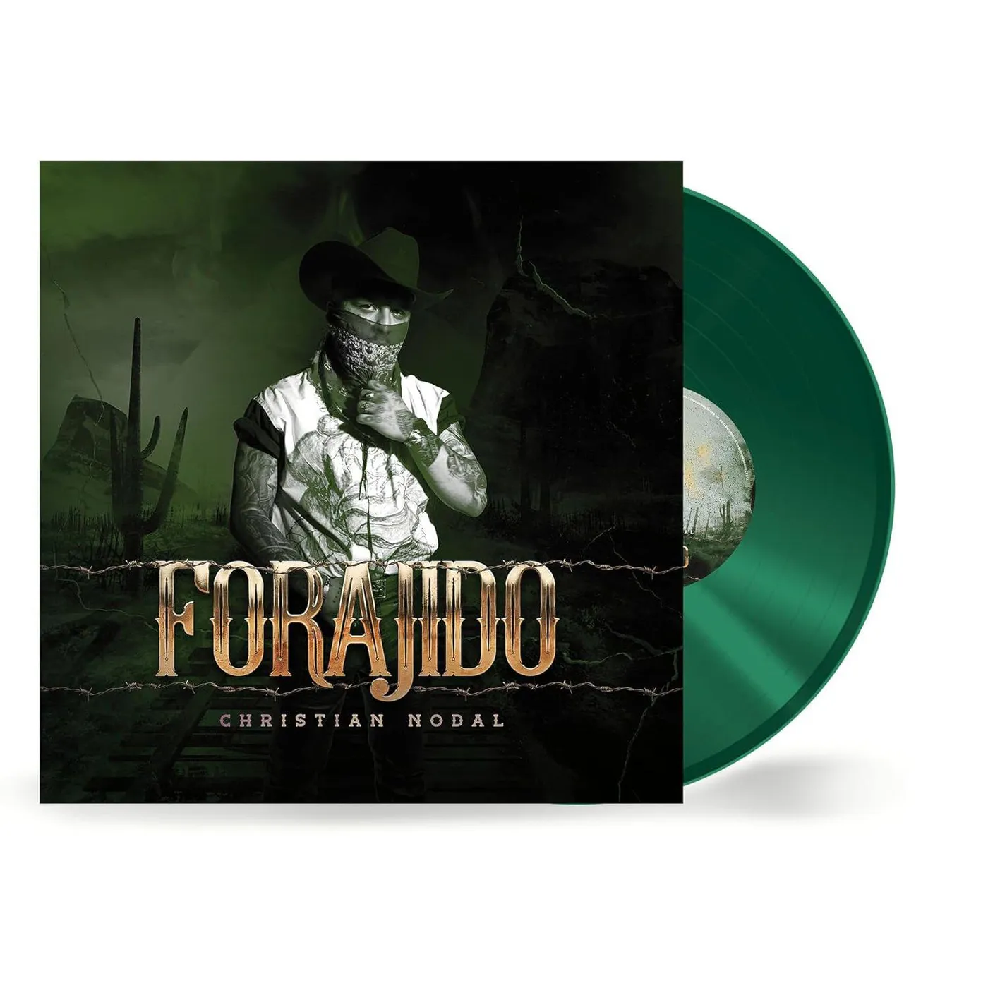 Christian Nodal Forajido (Green) Vinyl Record