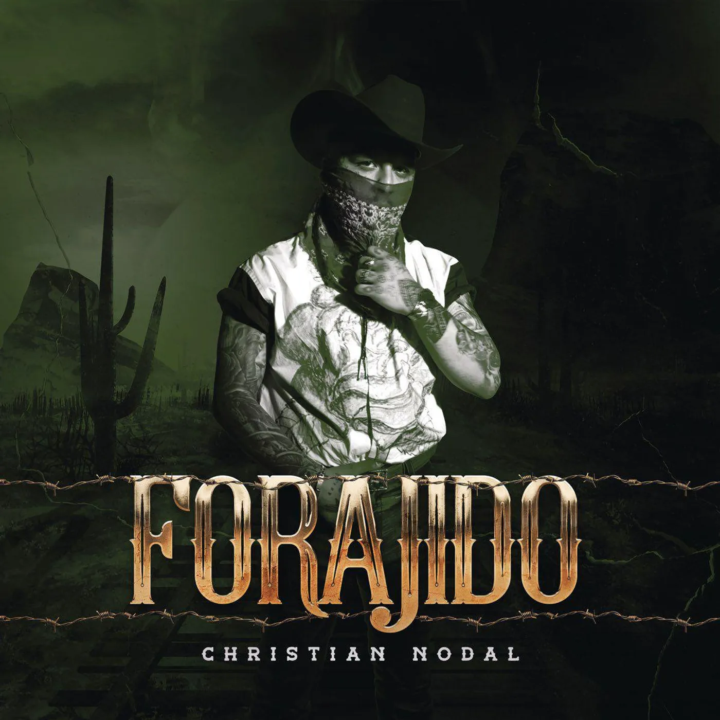 Christian Nodal Forajido (Green) Vinyl Record