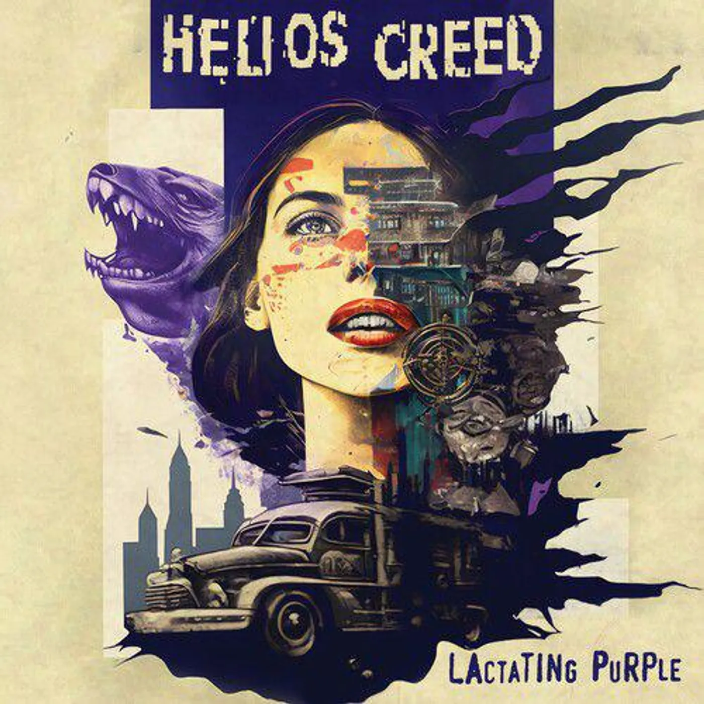 Helios Creed Lactating Purple (Purple Marble) Vinyl Record