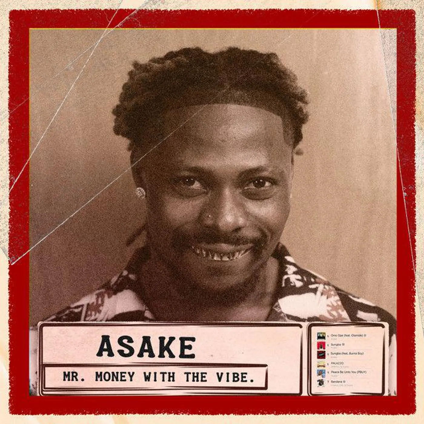 Asake Mr. Money With The Vibe (Limited/White/Red) Vinyl Record