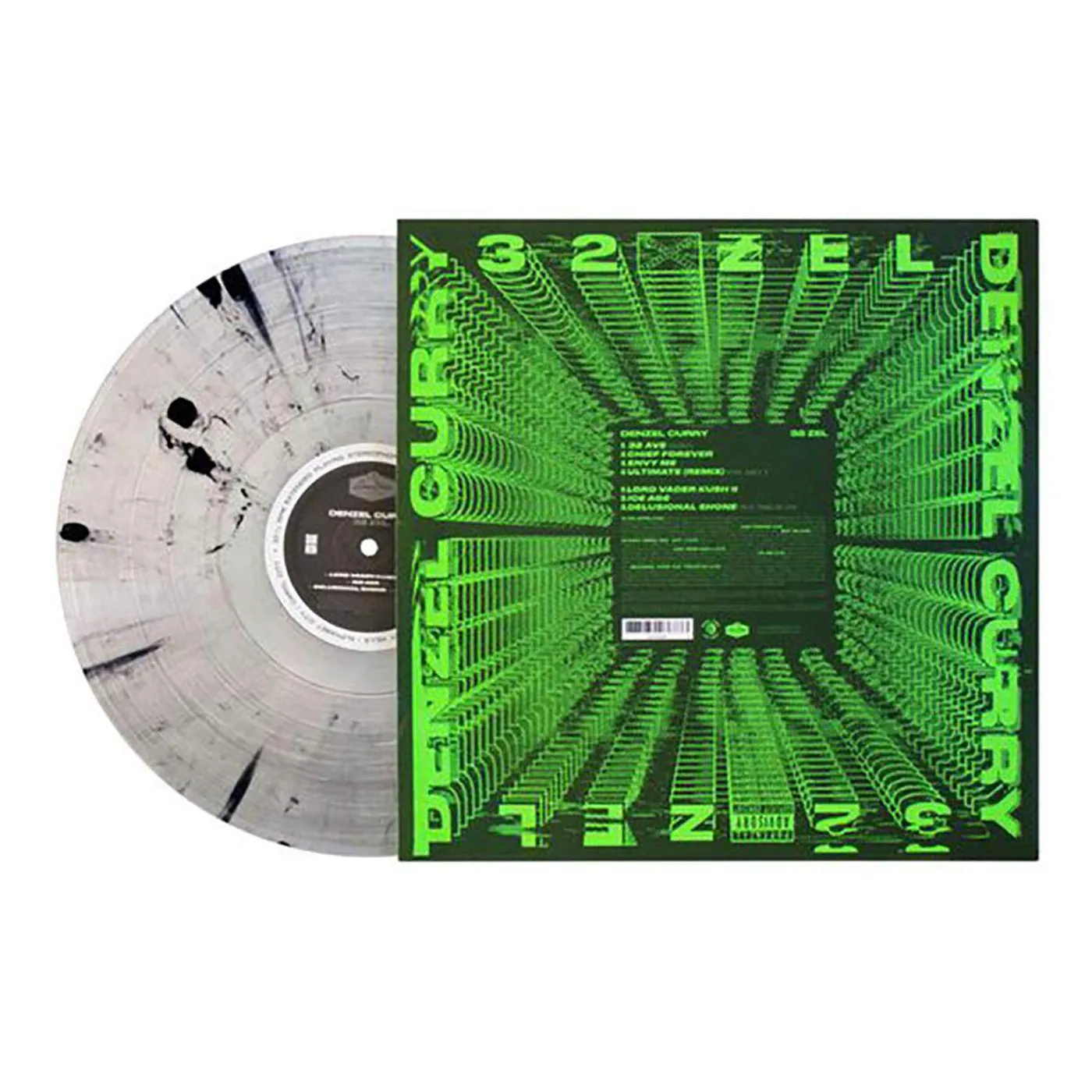 Denzel Curry 32 Zel (Limited Edition, Colored Vinyl, Silver, Black) Vinyl Record