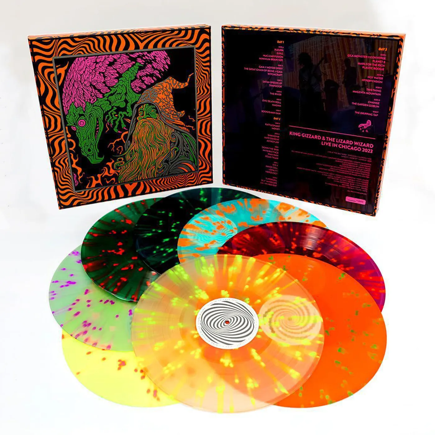 King Gizzard & The Lizard Wizard Live In Chicago '23 (8LP/Boxed Set) Vinyl Record