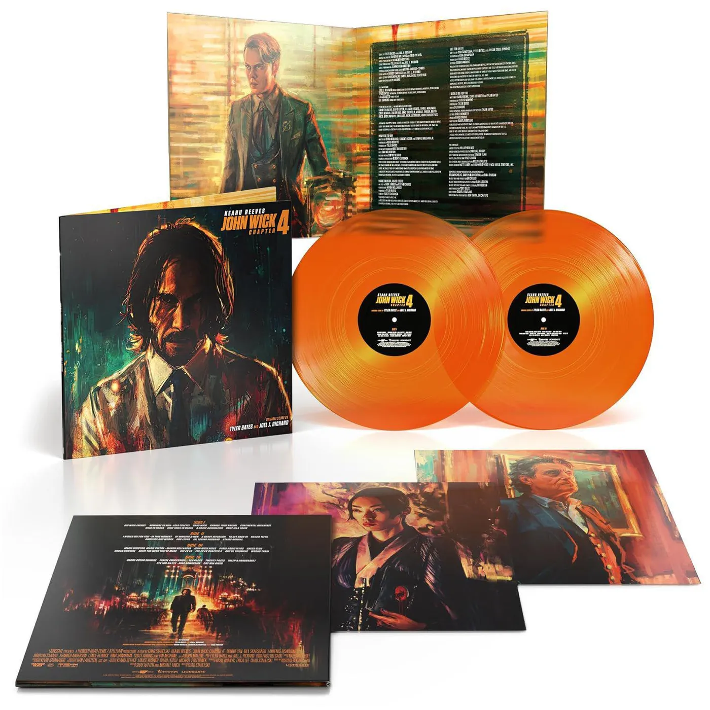 Tyler Bates John Wick Chapter 4 (Original Score) (2LP/Orange) Vinyl Record