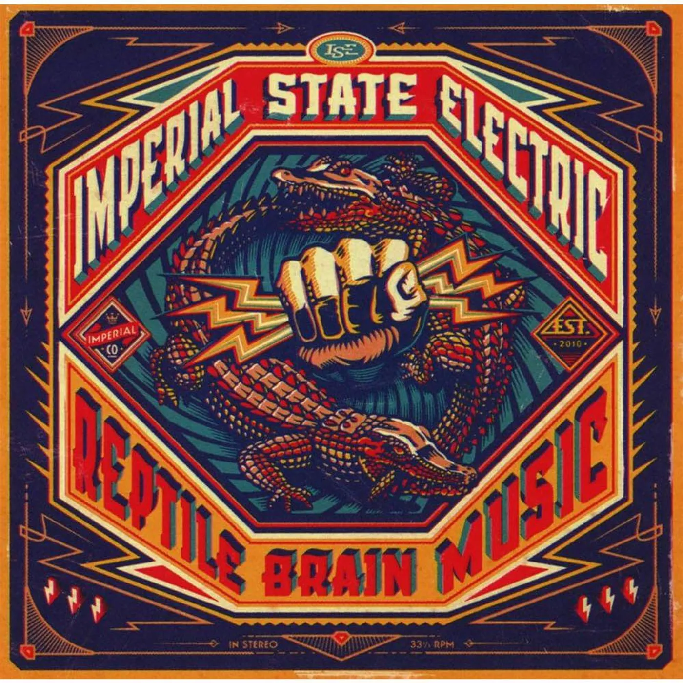 Imperial State Electric Reptile Brain Music - Orange Vinyl Record