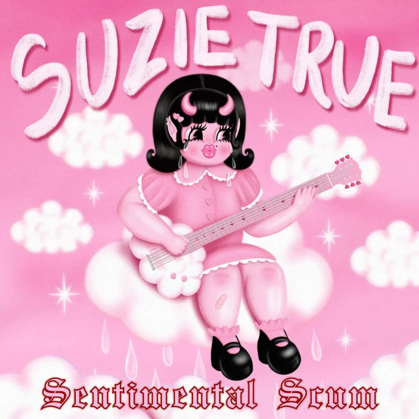 Suzie True Sentimental Scum (Pink) Vinyl Record