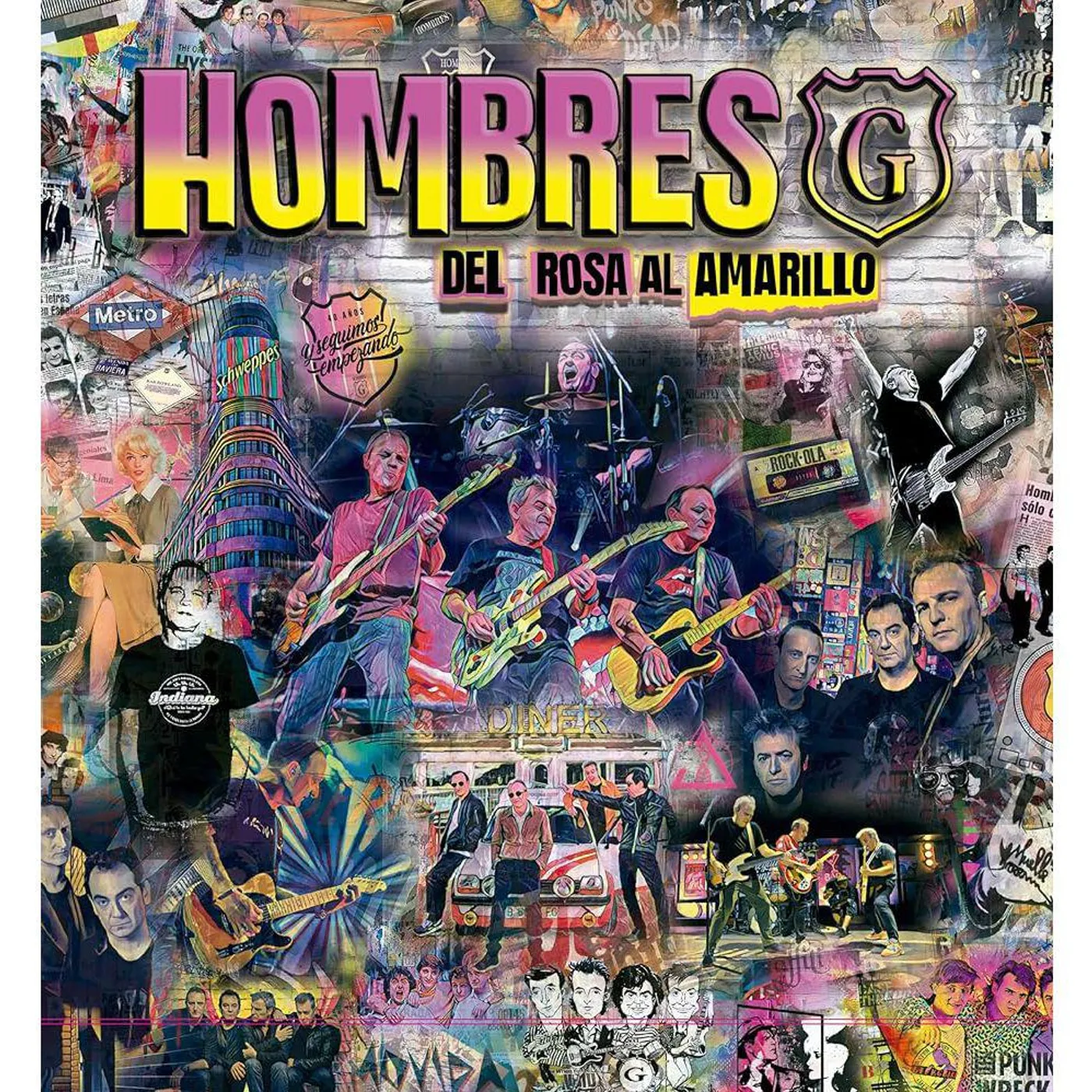 Hombres G Del Rosa Al Amarillo (Box Set) Vinyl Record