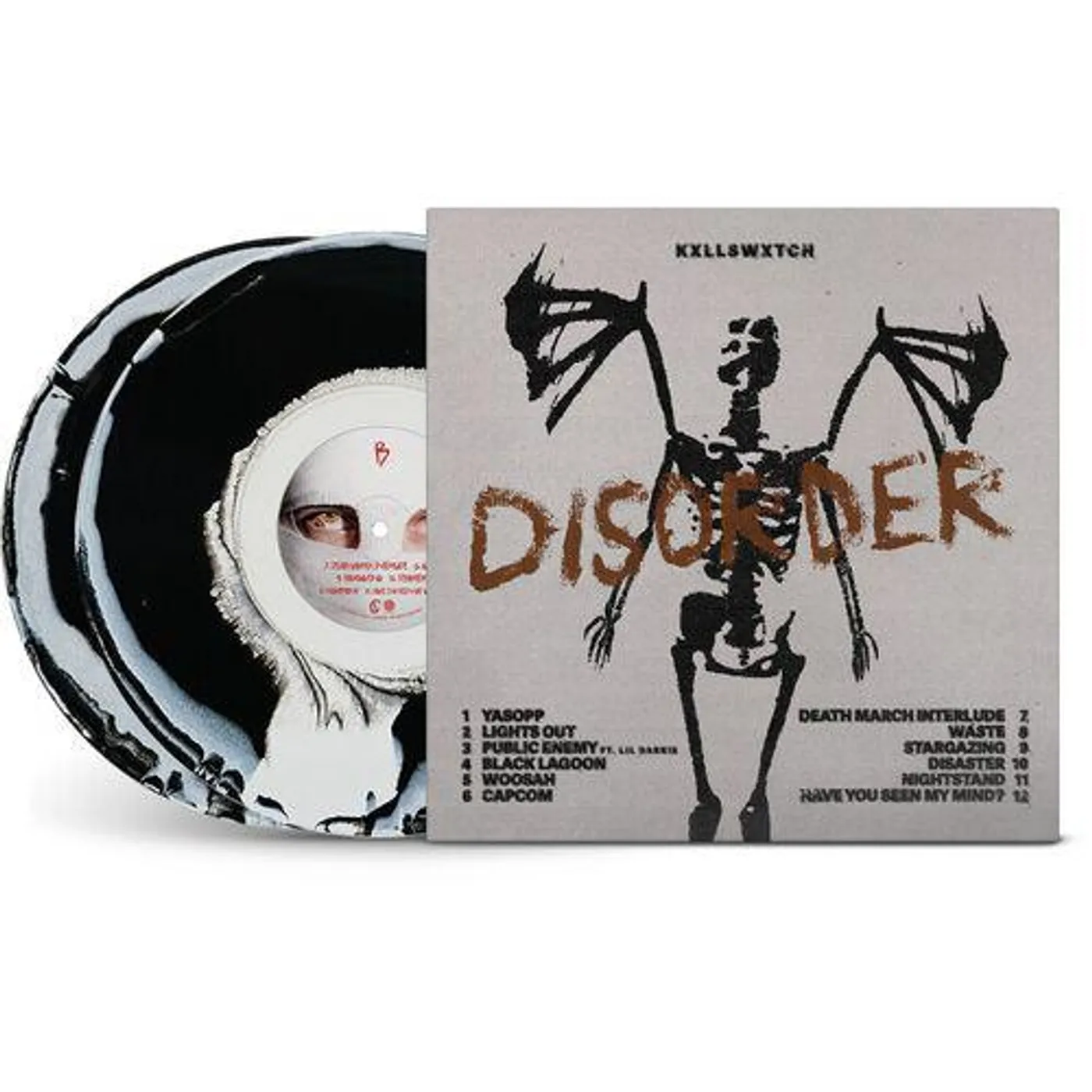KXLLSWXTCH Disorder (Black & White Smash/Explicit Content) Vinyl Record