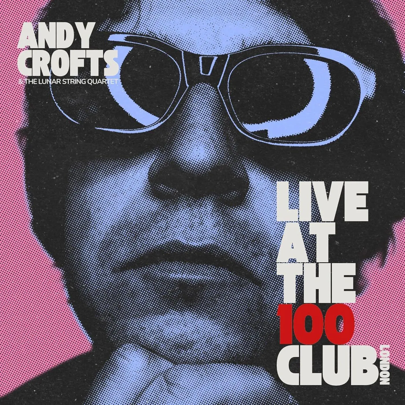 Andy Crofts Live At The 100 Club (Transparent Red & Blue) Vinyl Record