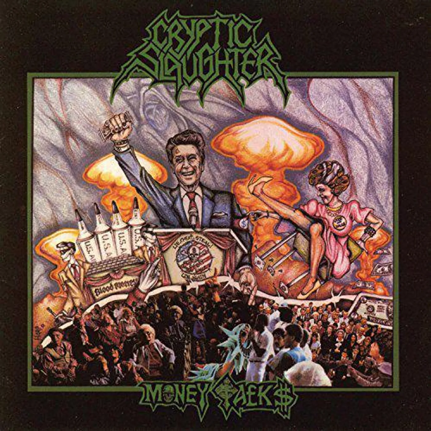 Cryptic Slaughter Money Talks Vinyl Record