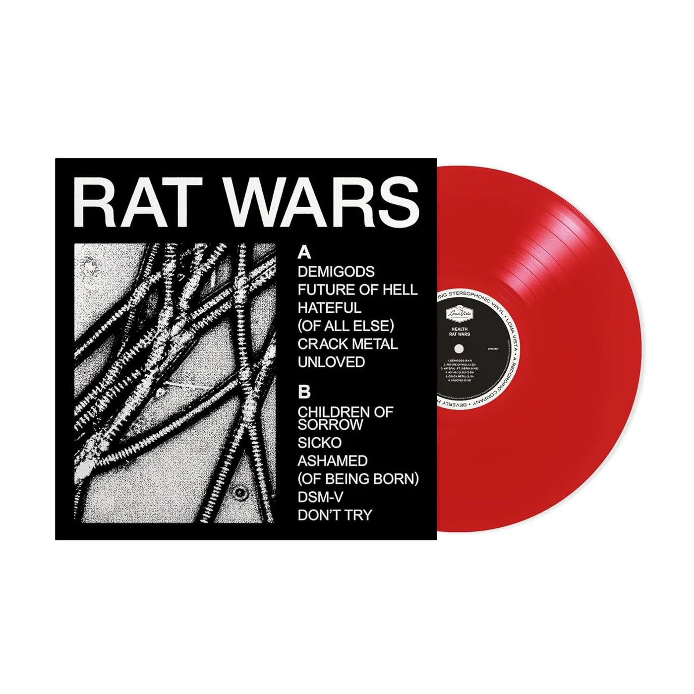 HEALTH Rat Wars (Red) Vinyl Record