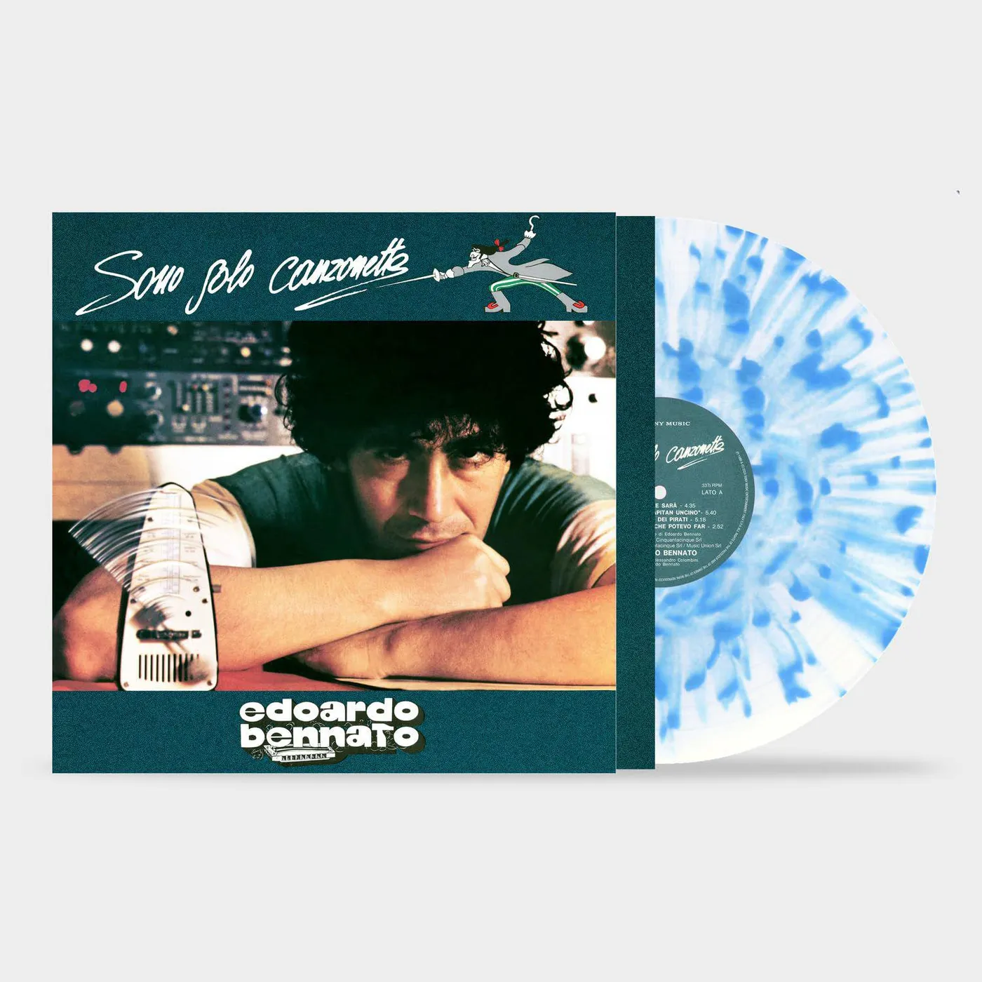 Edoardo Bennato Sono Solo Canzonette (Transparent Blue Splatter) Vinyl Record