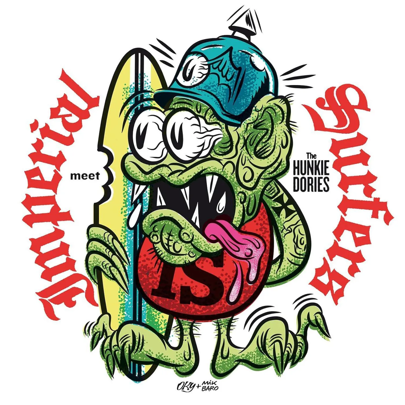 Imperial Surfers Meet The Hunkie Dories Vinyl Record