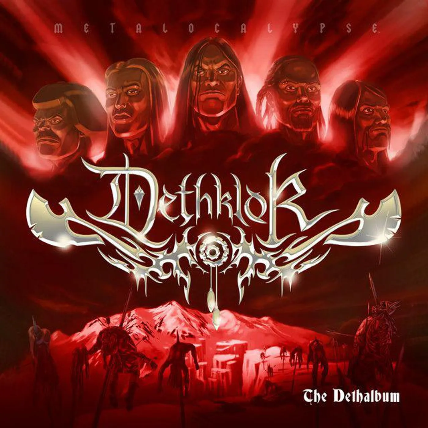 Dethklok The Dethalbum (Limited/Etched/2LP/Silver) Vinyl Record